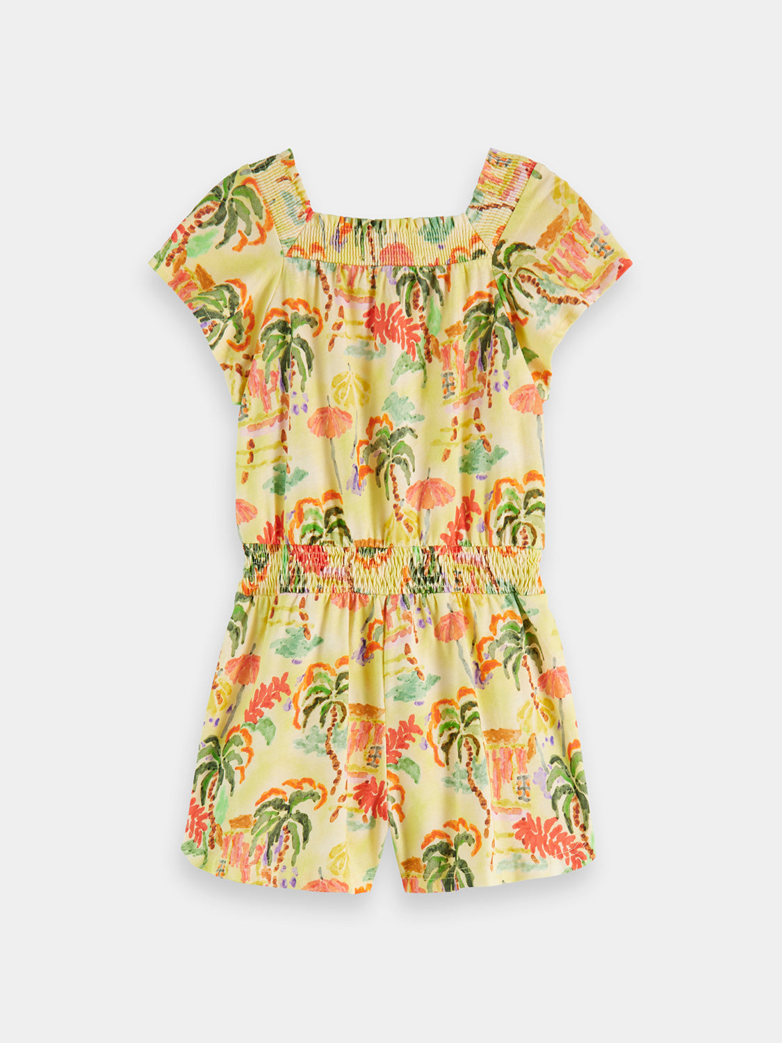 Kids - Printed jersey playsuit