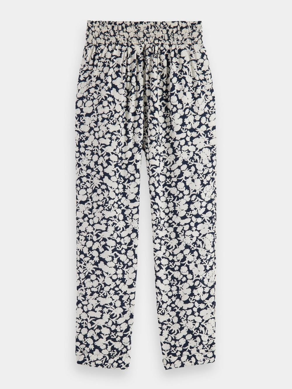 Kids - Printed and embroidered tapered-fit pants