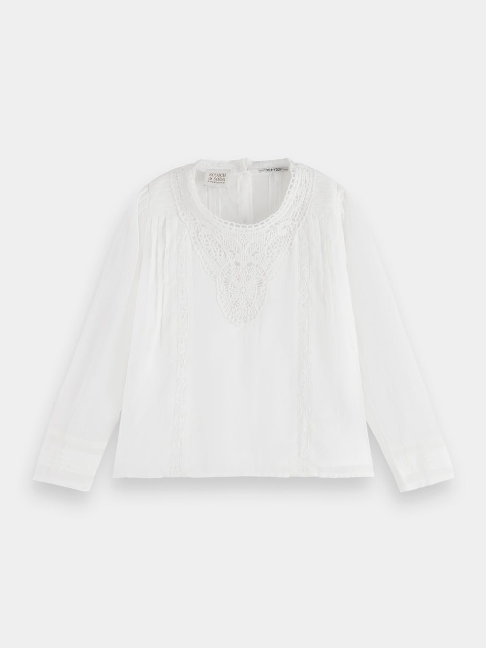 Kids - Long sleeved blouse with lace