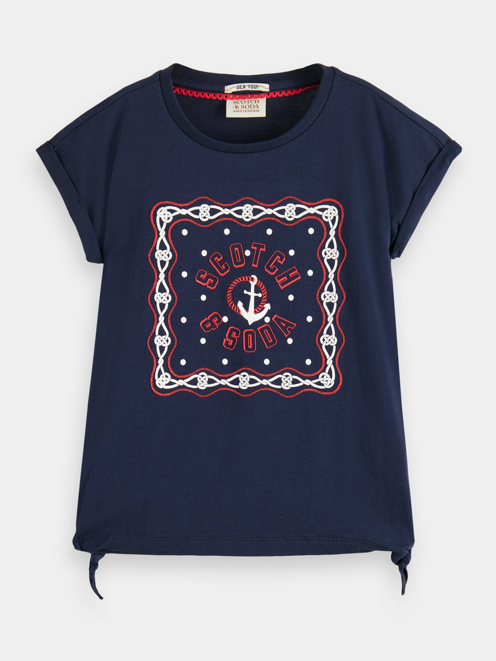 Kids - Short sleeved nautical t-shirt