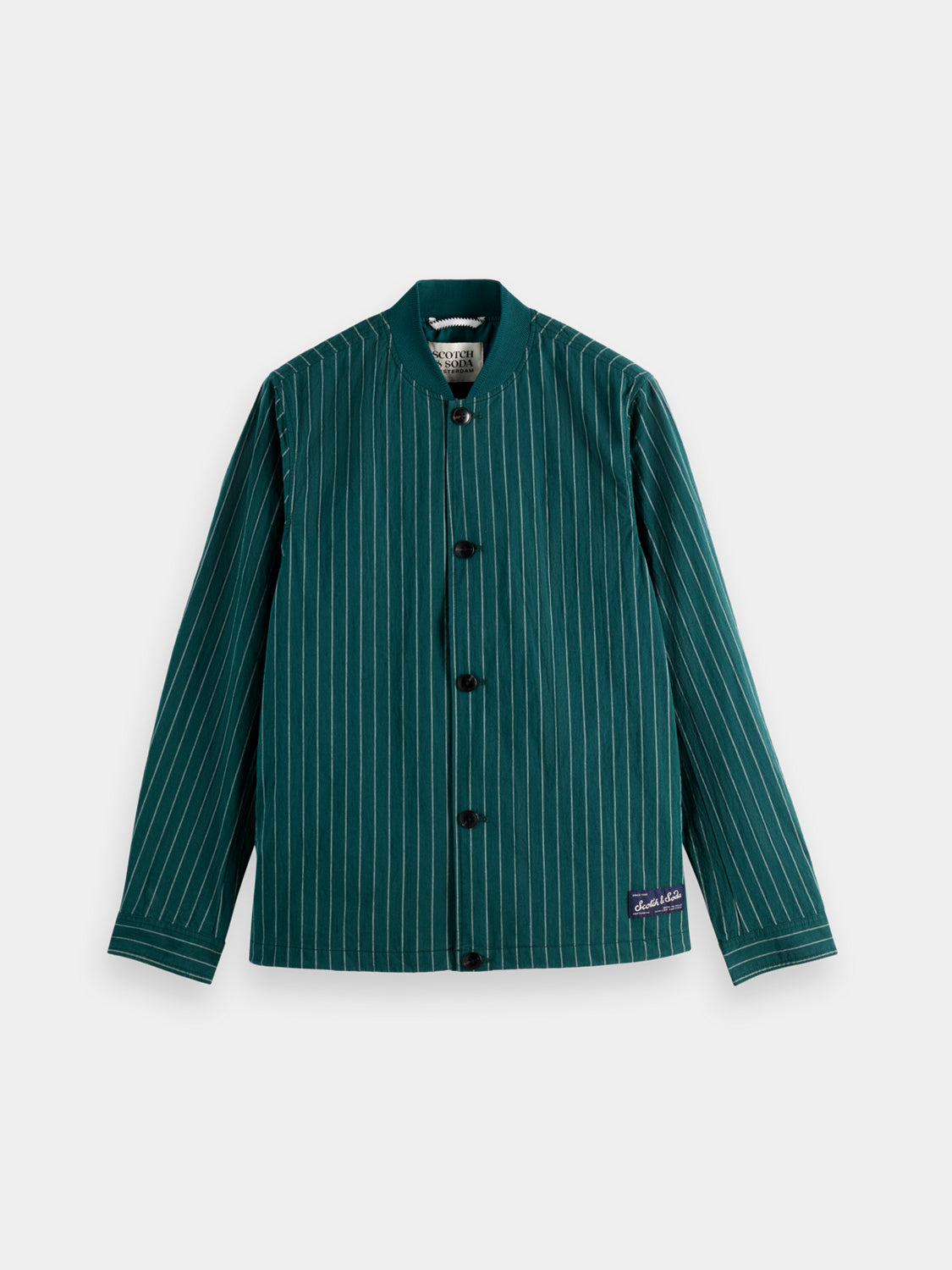 Pinstriped bomber jacket - Scotch & Soda NZ