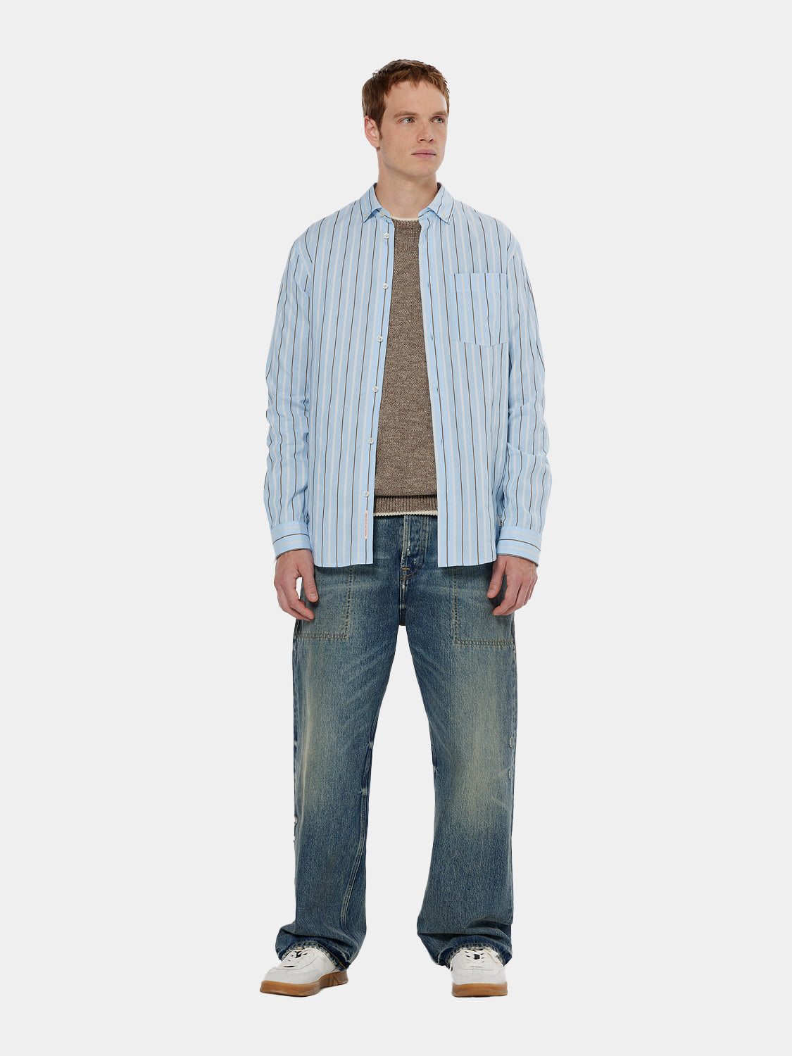 Dobby striped shirt