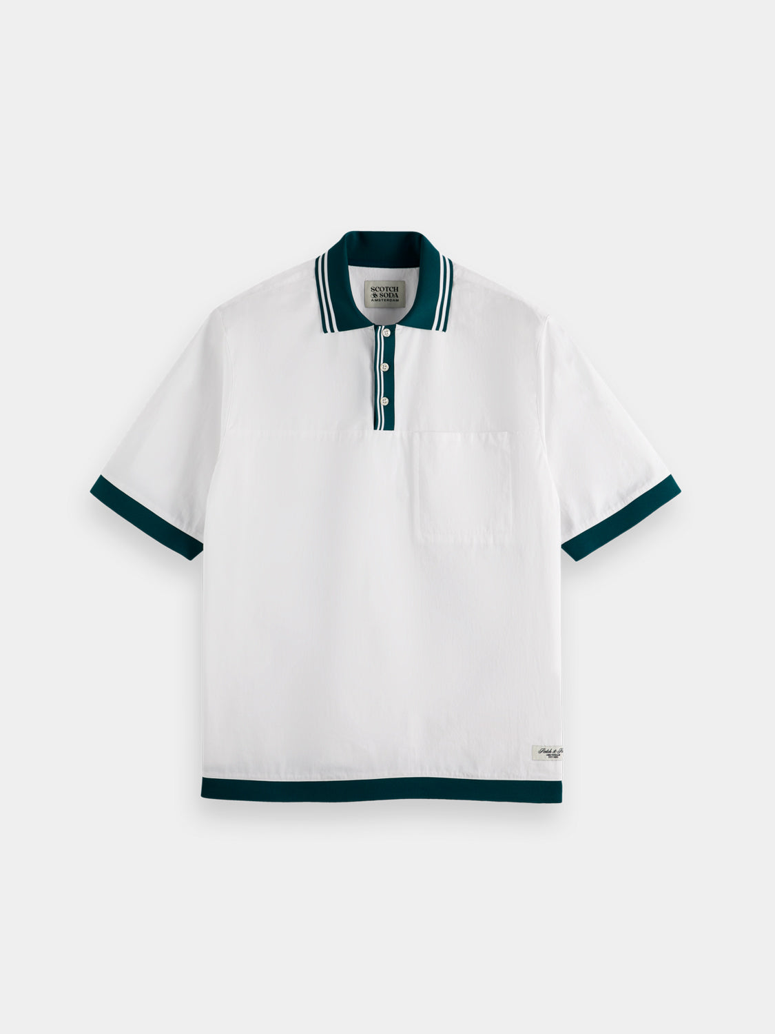 Poplin polo shirt - Scotch & Soda NZ