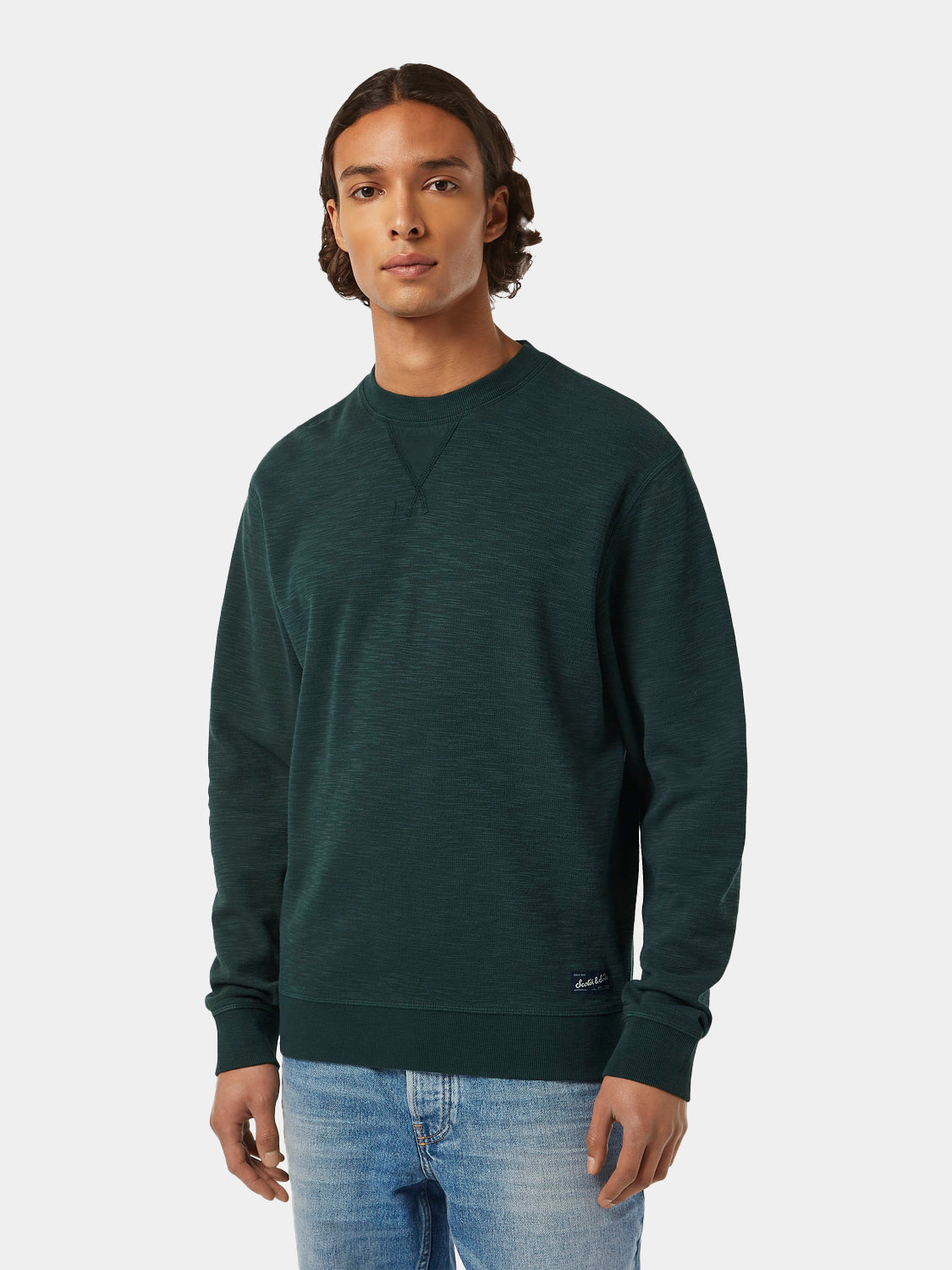 Garment-dyed sweatshirt