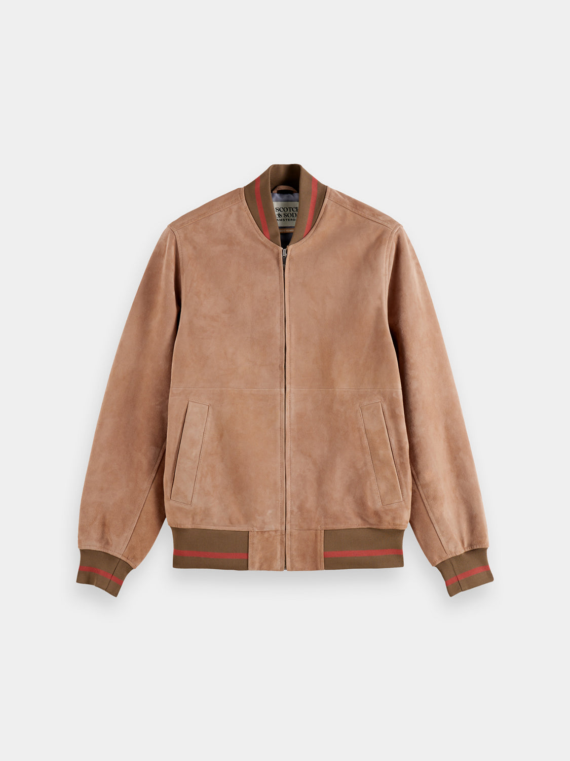 Suede bomber jacket - Scotch & Soda NZ