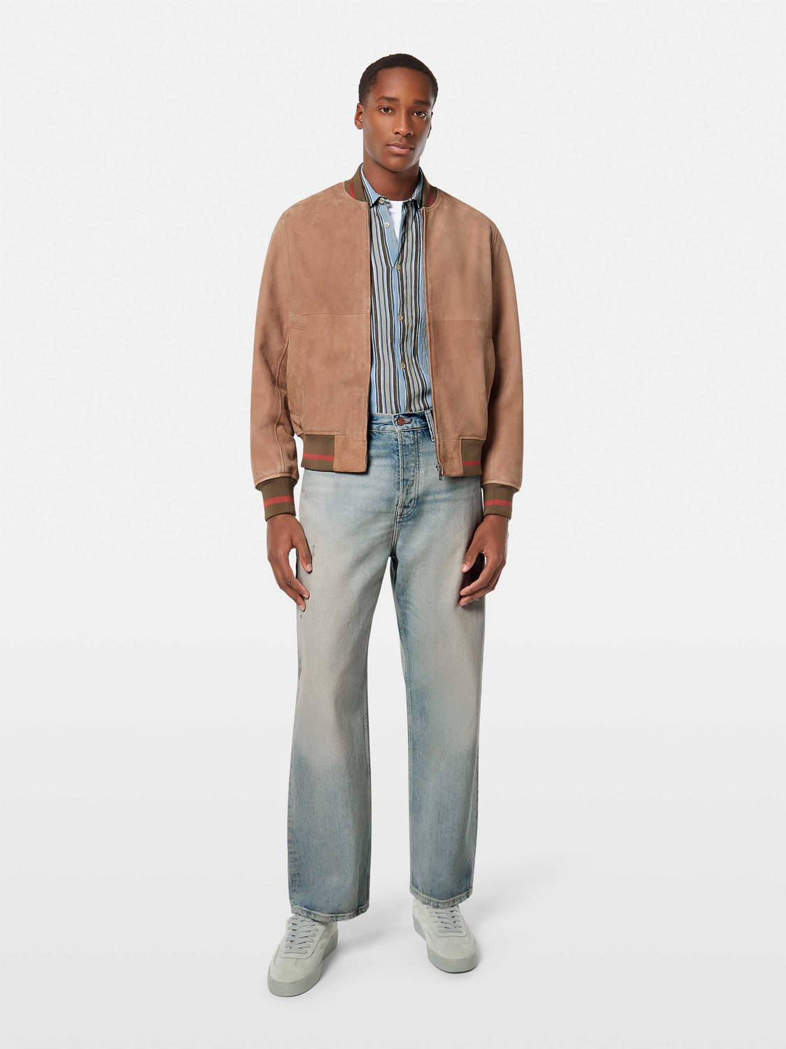 Suede bomber jacket - Scotch & Soda NZ