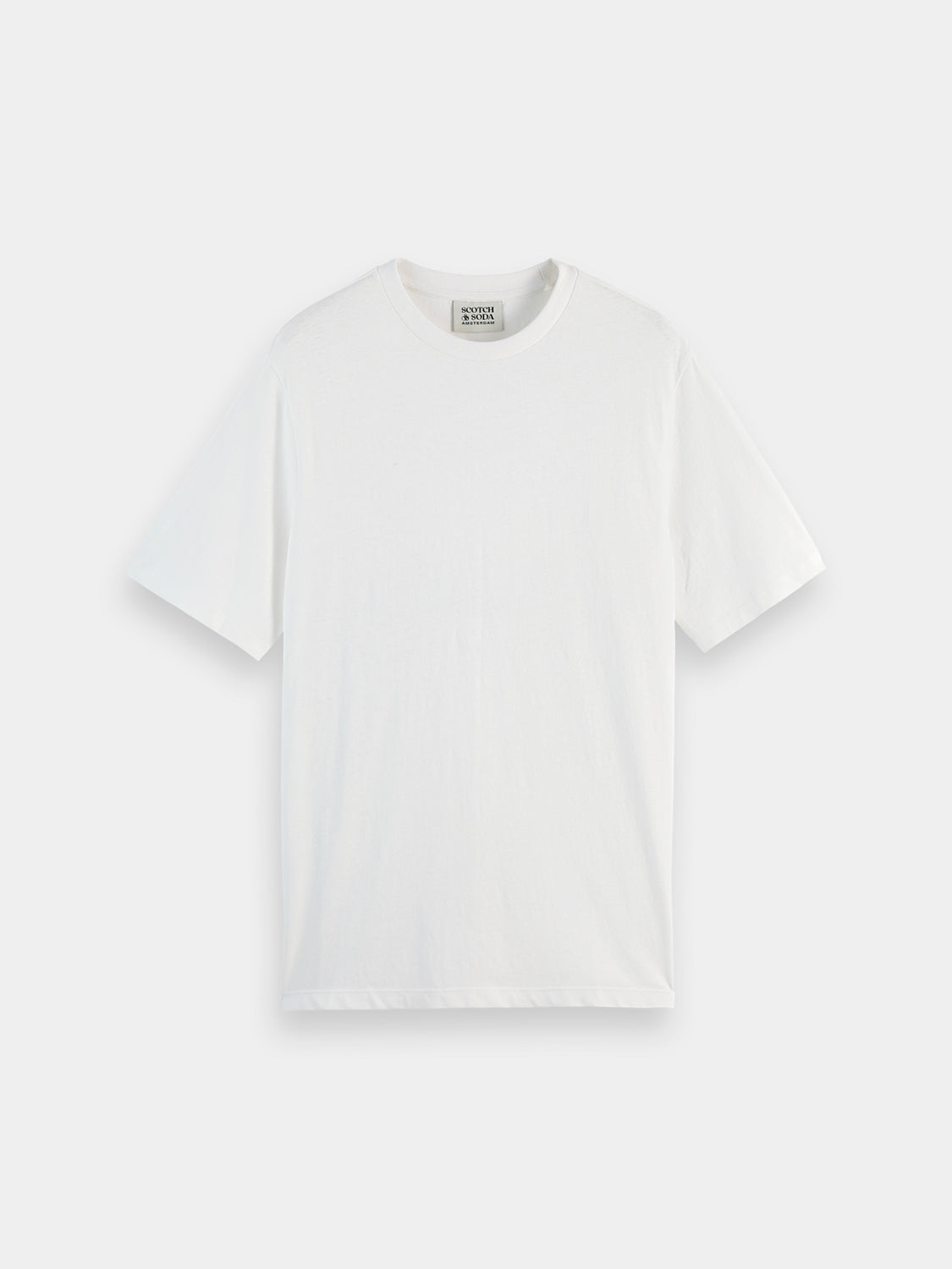 Cotton-linen t-shirt - Scotch & Soda NZ