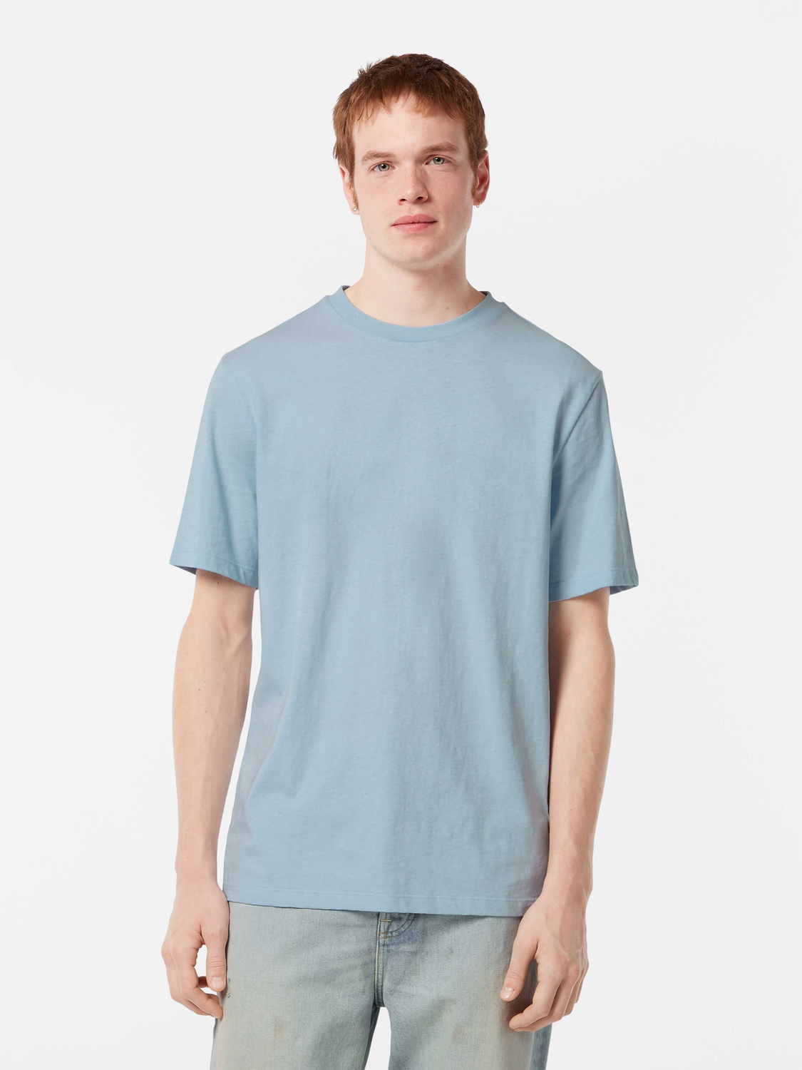 Cotton-linen t-shirt - Scotch & Soda NZ