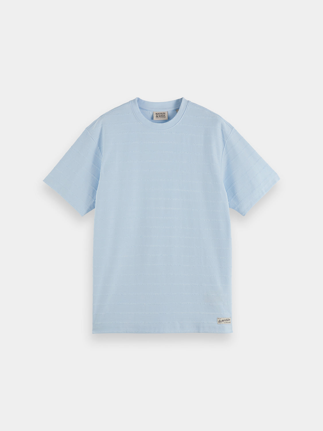Towelling striped t-shirt - Scotch & Soda NZ