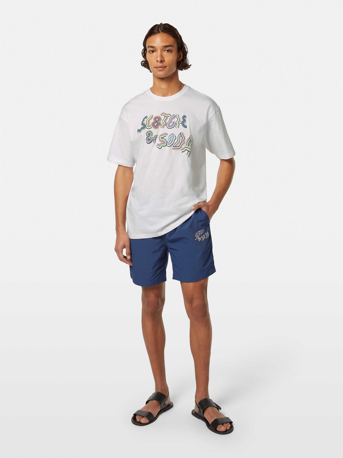 SCOTCH & SODA graphic logo short sleeve t-shirt with bold front design, casual fit, and soft cotton fabric.