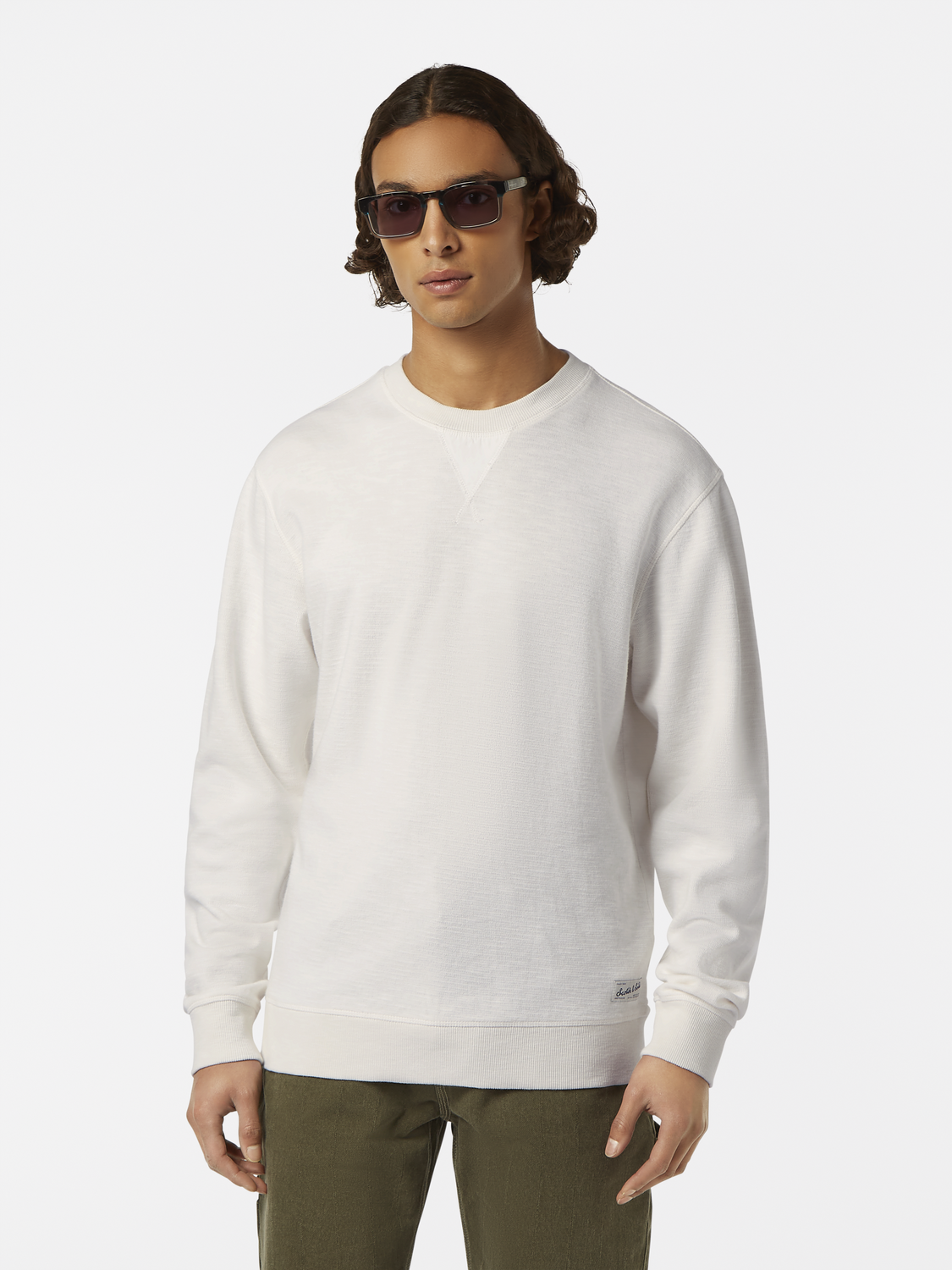 Garment-dyed sweatshirt - Scotch & Soda NZ