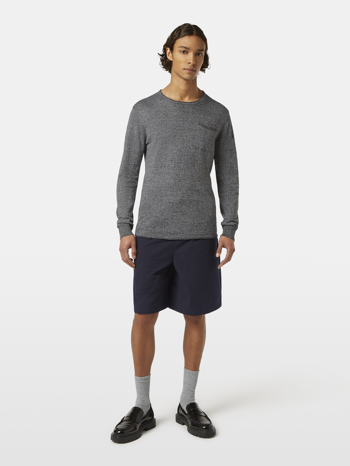 Linen-blend knitwear pullover by Scotch & Soda featuring a soft, textured fabric in a casual, stylish fit.