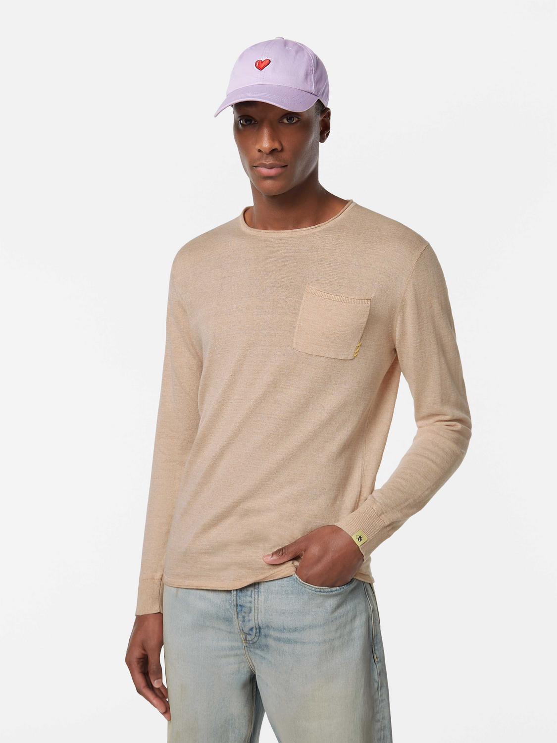 Linen blend pullover - Scotch & Soda NZ