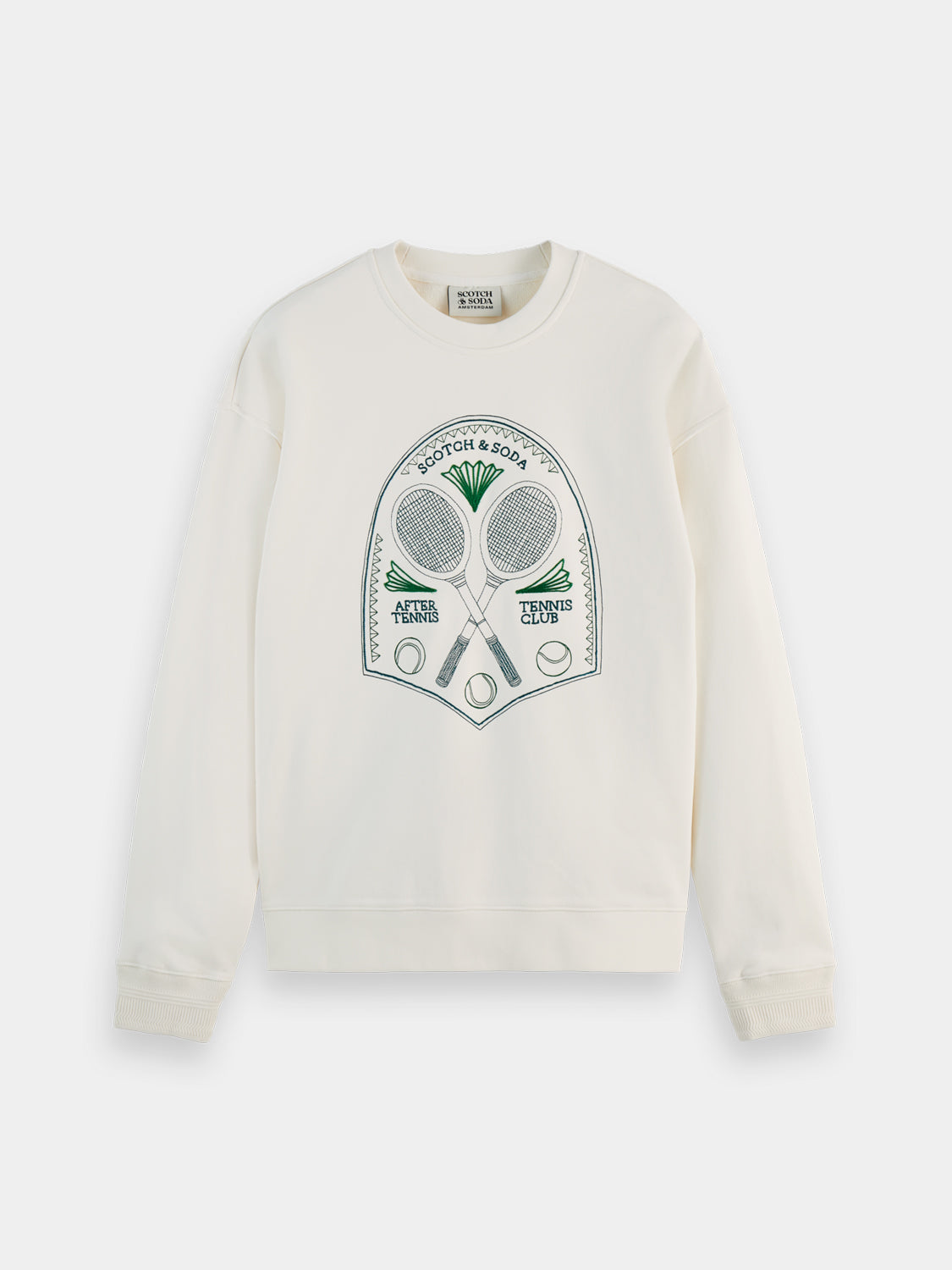 Embroidered artwork sweatshirt - Scotch & Soda NZ