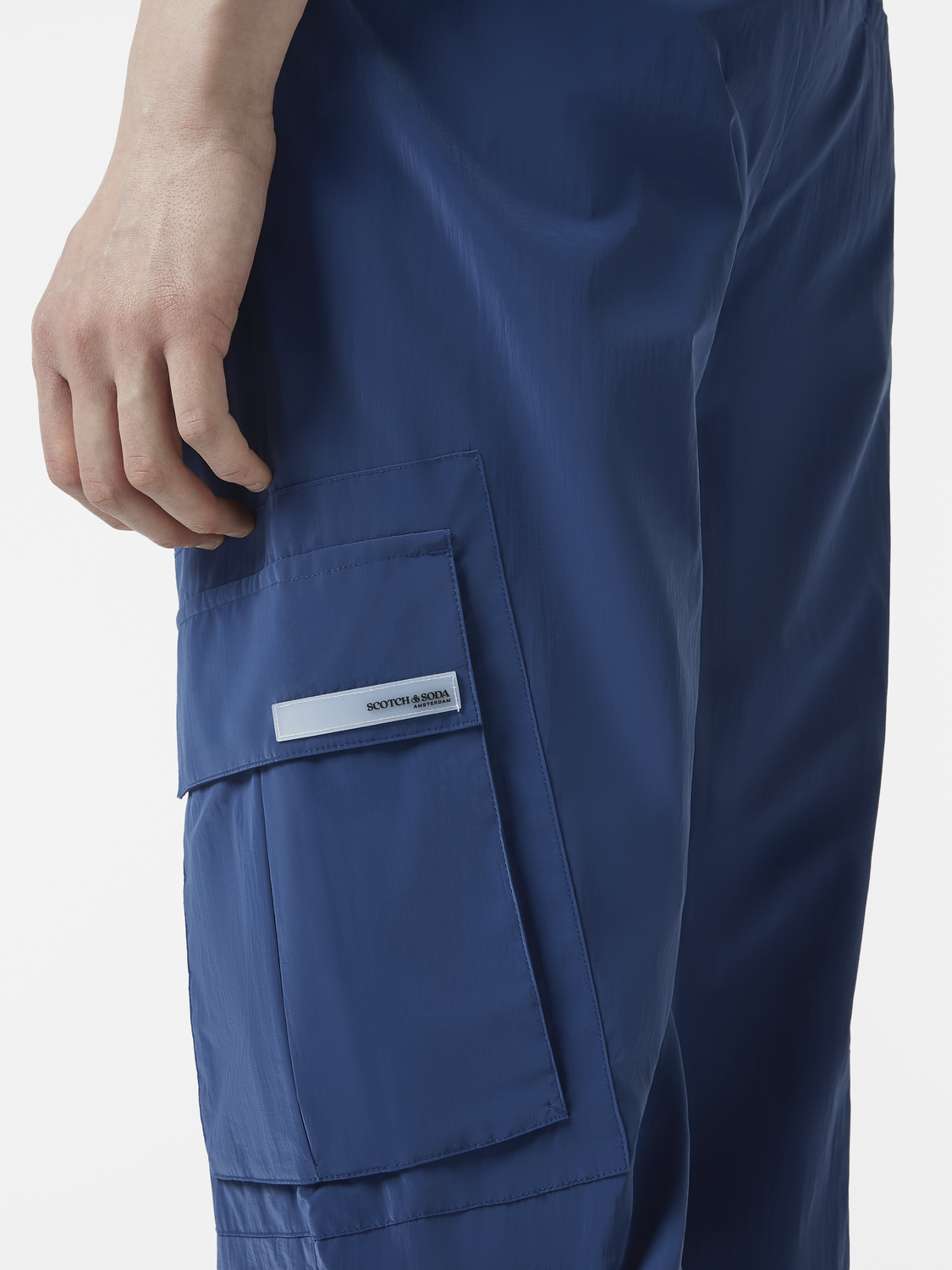 Metallic cargo pants - Scotch & Soda NZ