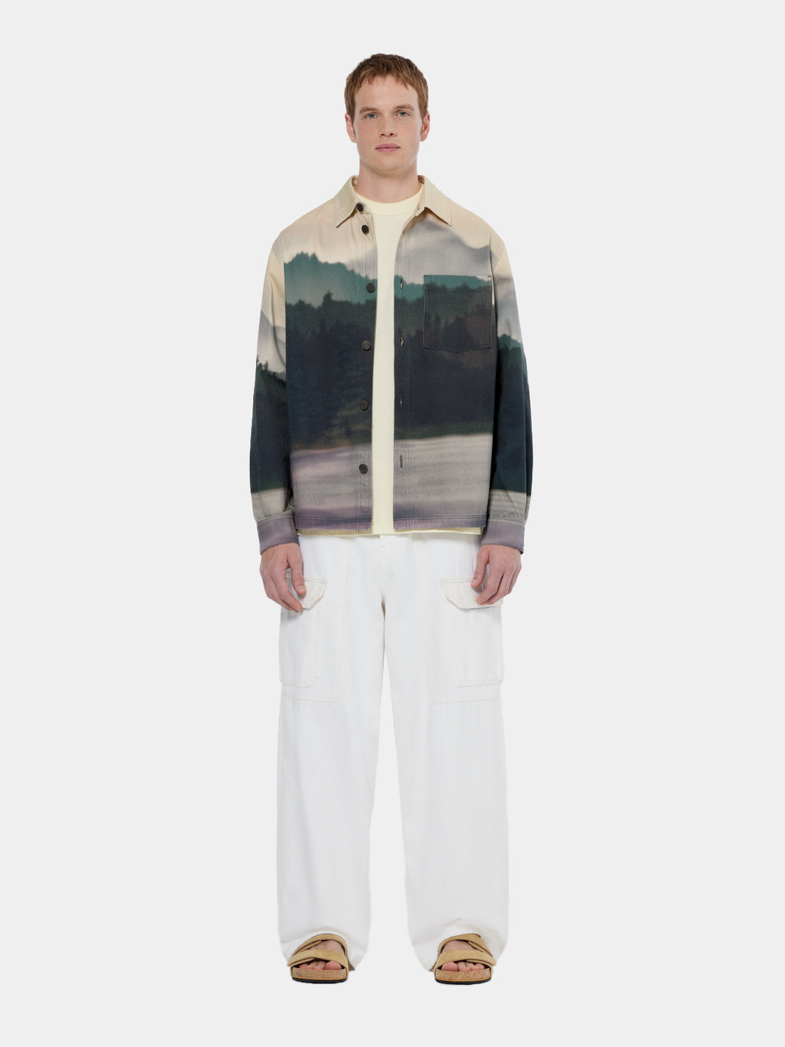 Printed twill overshirt - Scotch & Soda NZ