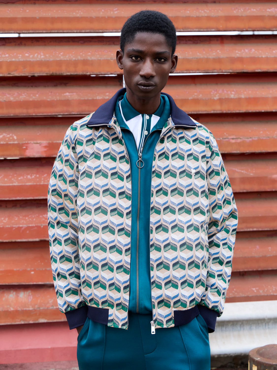 Jacquard tracksuit jacket - Scotch & Soda NZ