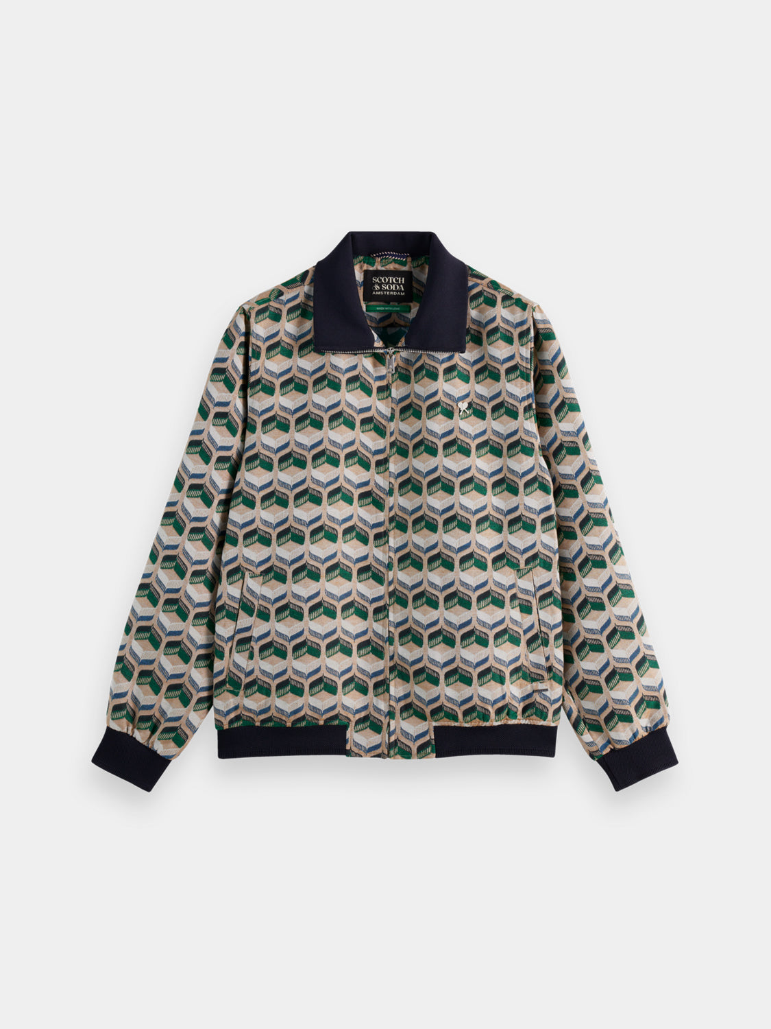 Jacquard tracksuit jacket - Scotch & Soda NZ