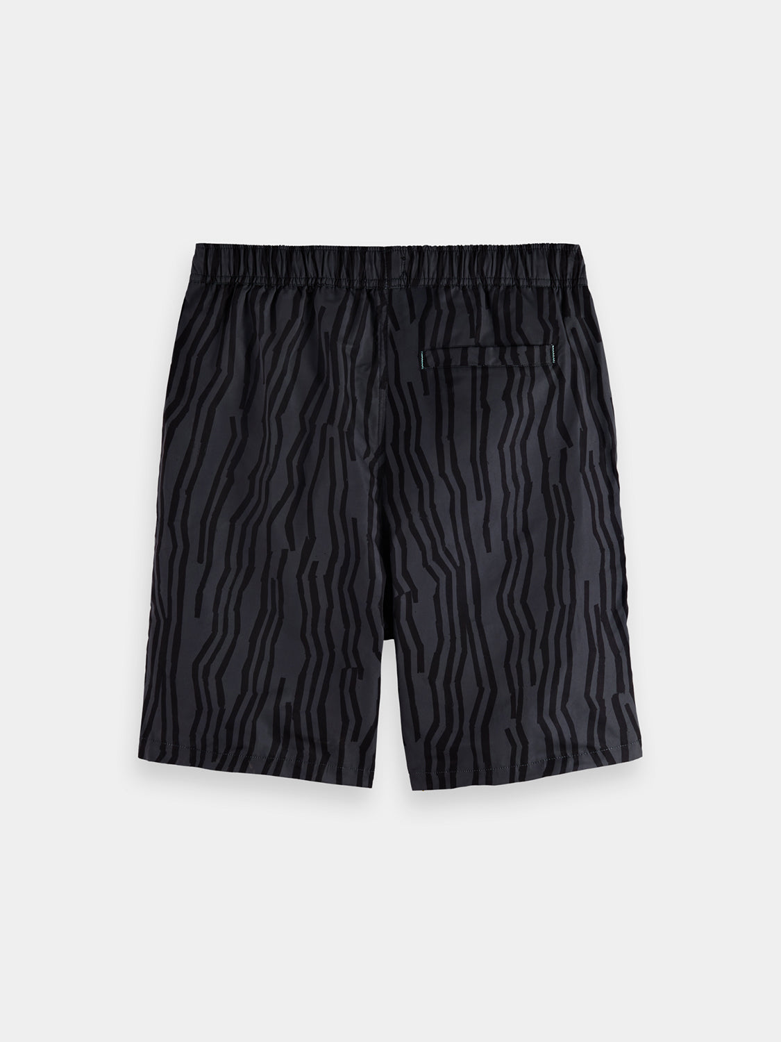 Printed SCOTCH & SODA swimshorts with vibrant patterns, displayed flat on a white background.