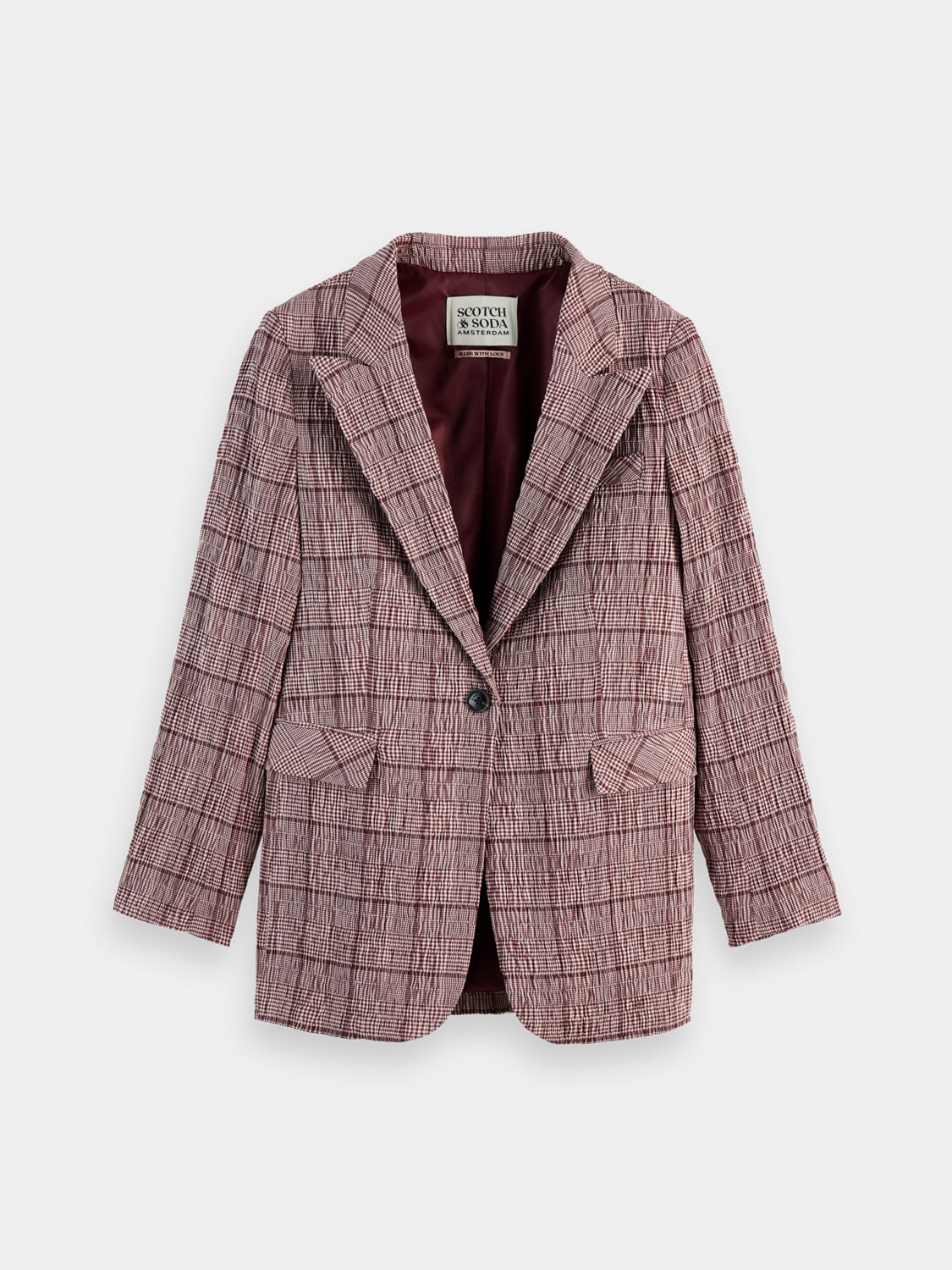 Seersucker blazer - Scotch & Soda NZ