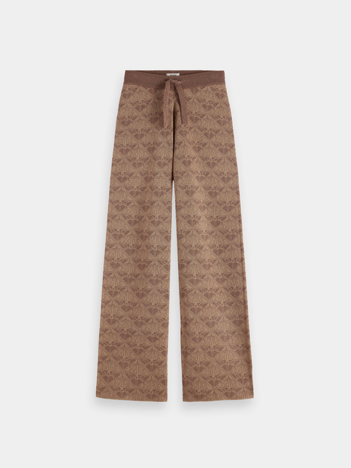 Monogram jacquard pants - Scotch & Soda NZ
