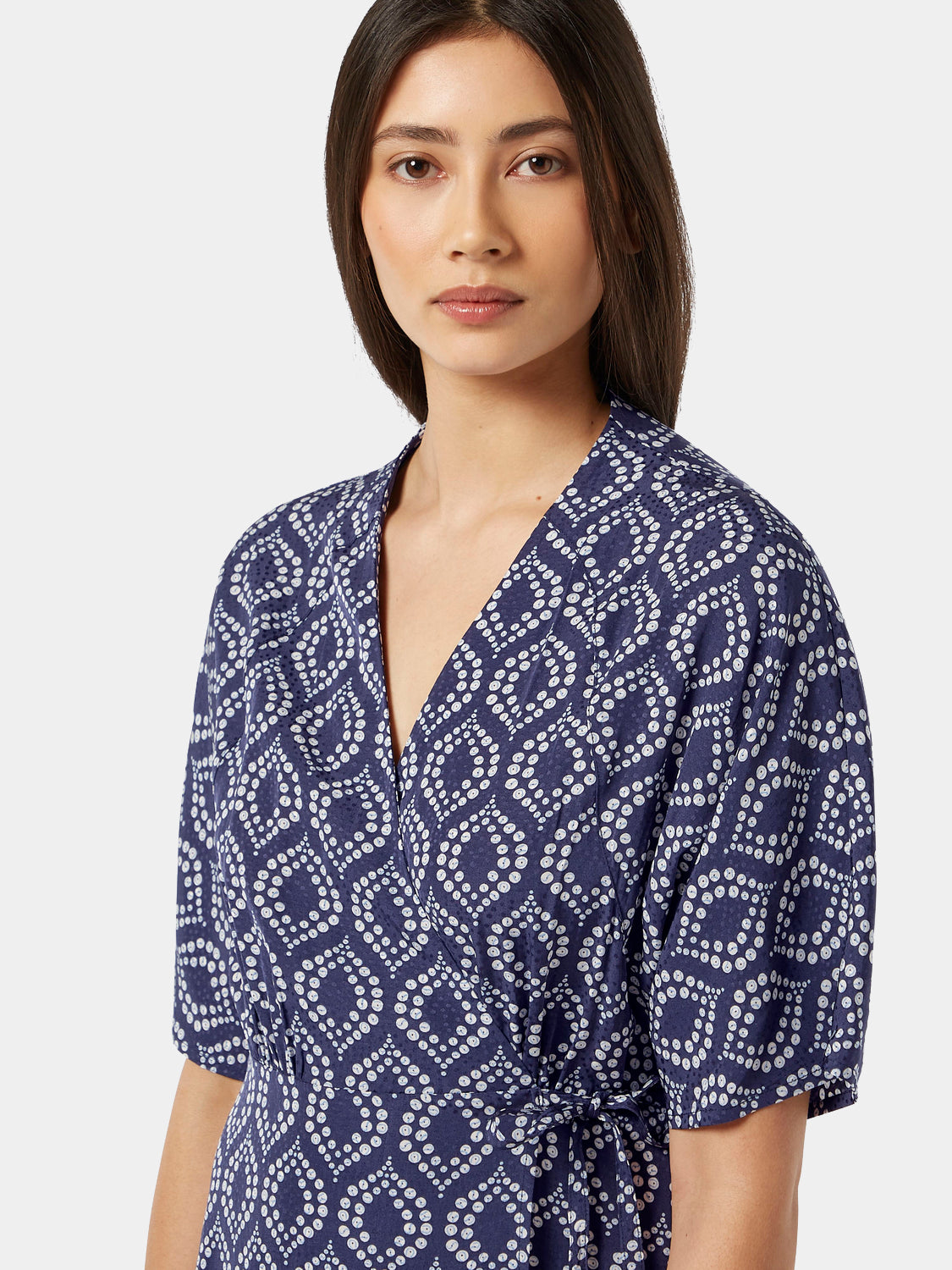 Midi wrap dress