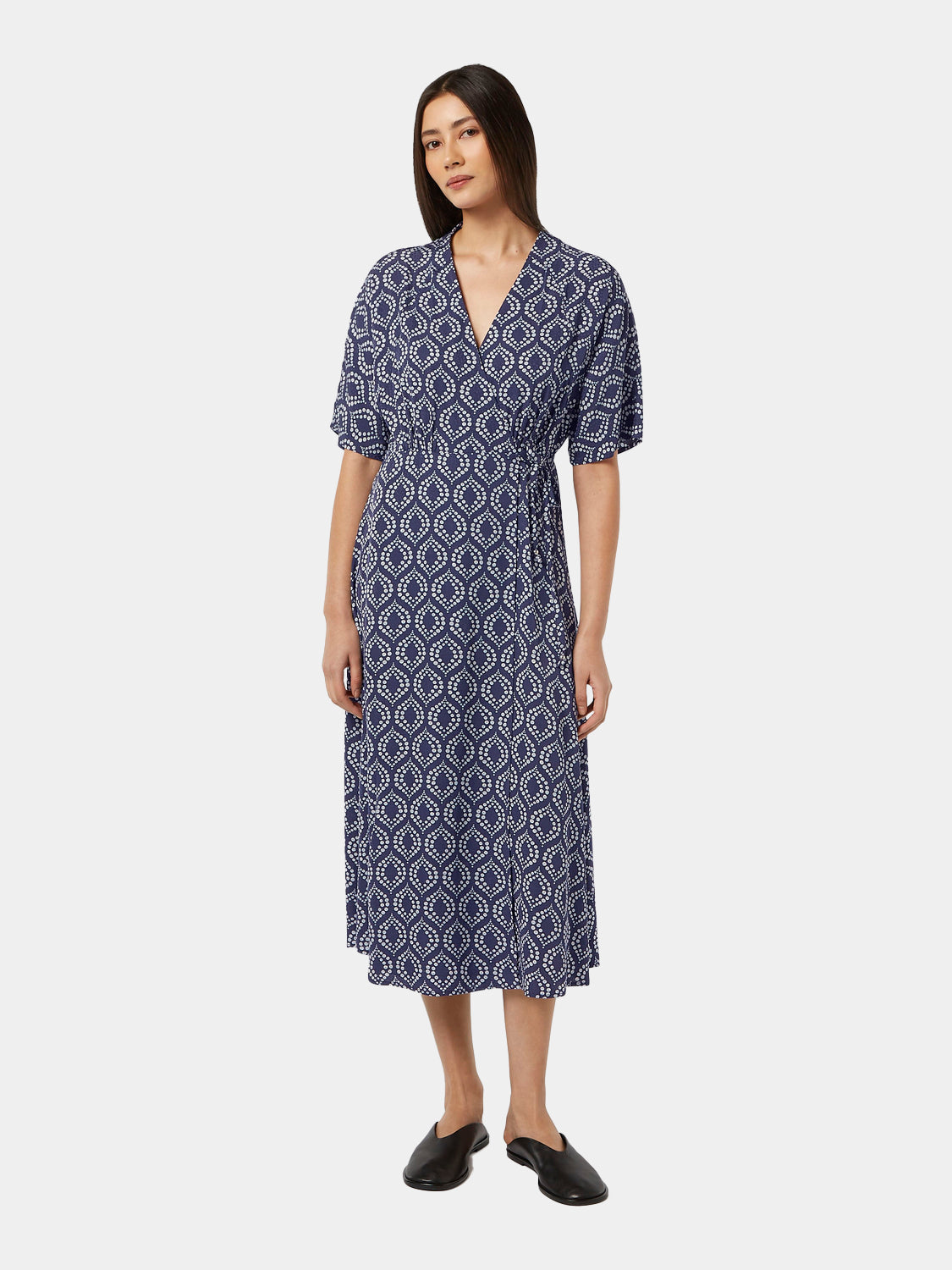 Midi wrap dress