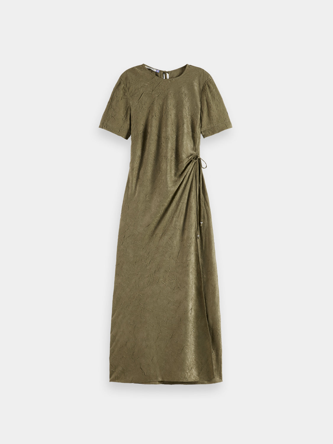 Midi crushed satin dress - Scotch & Soda NZ