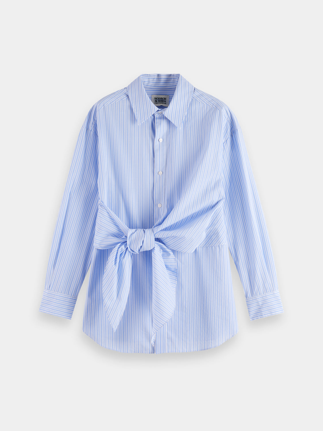 Striped knotted shirt - Scotch & Soda NZ