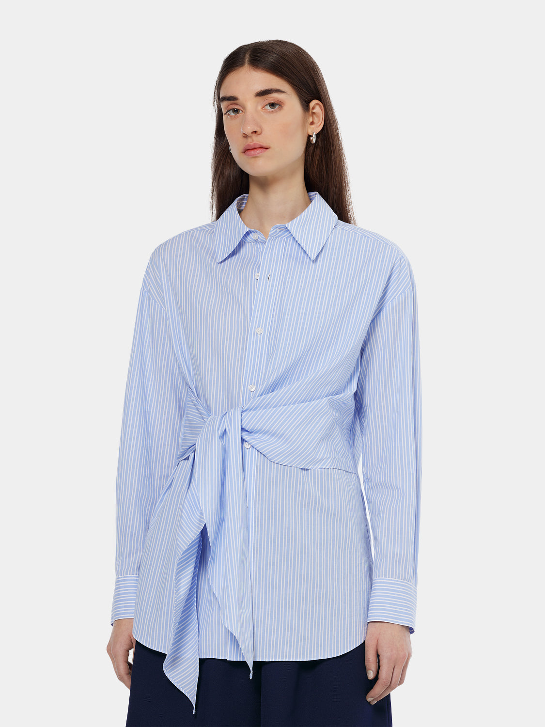 Striped knotted shirt - Scotch & Soda NZ
