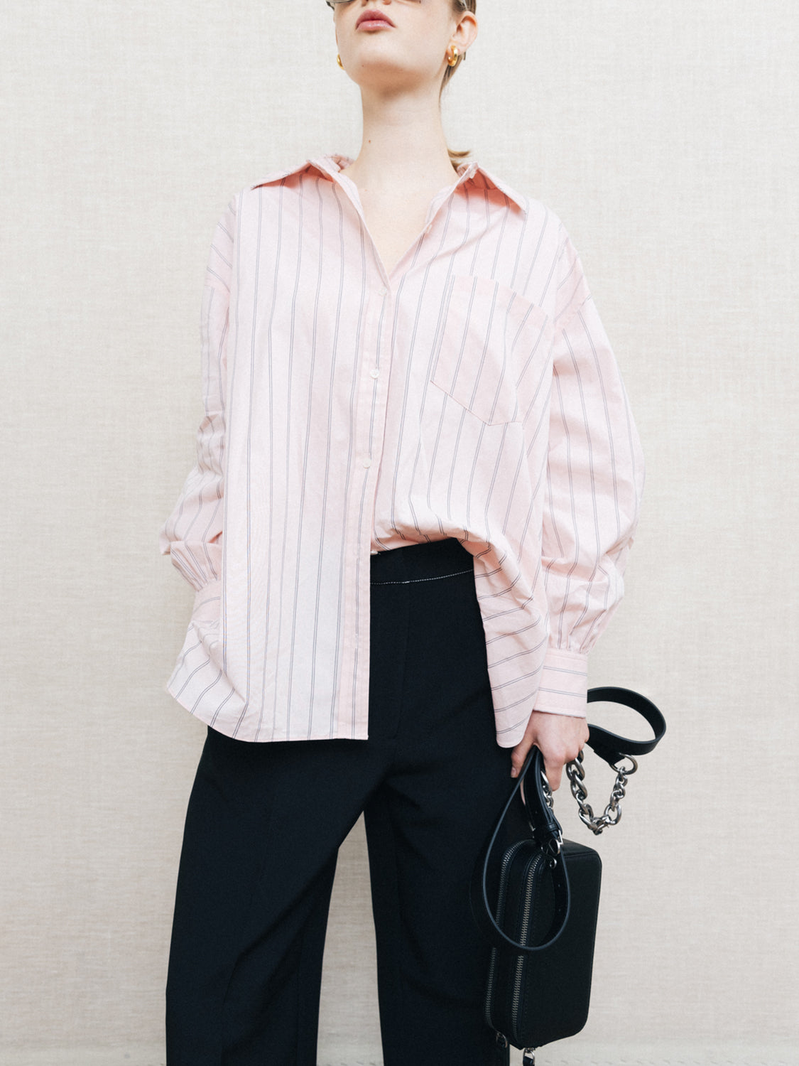 Girlfriend poplin shirt