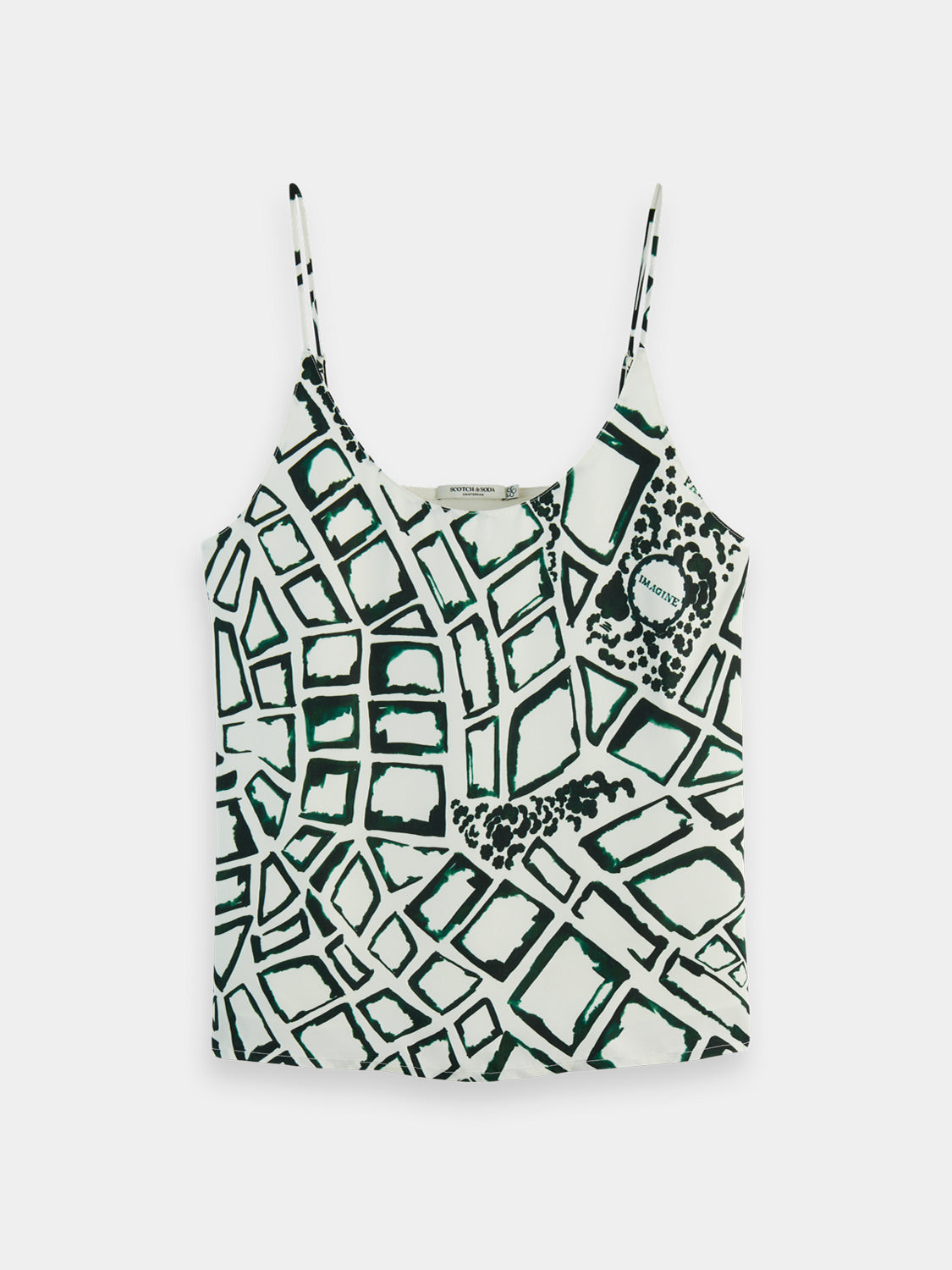 Jersey woven tank