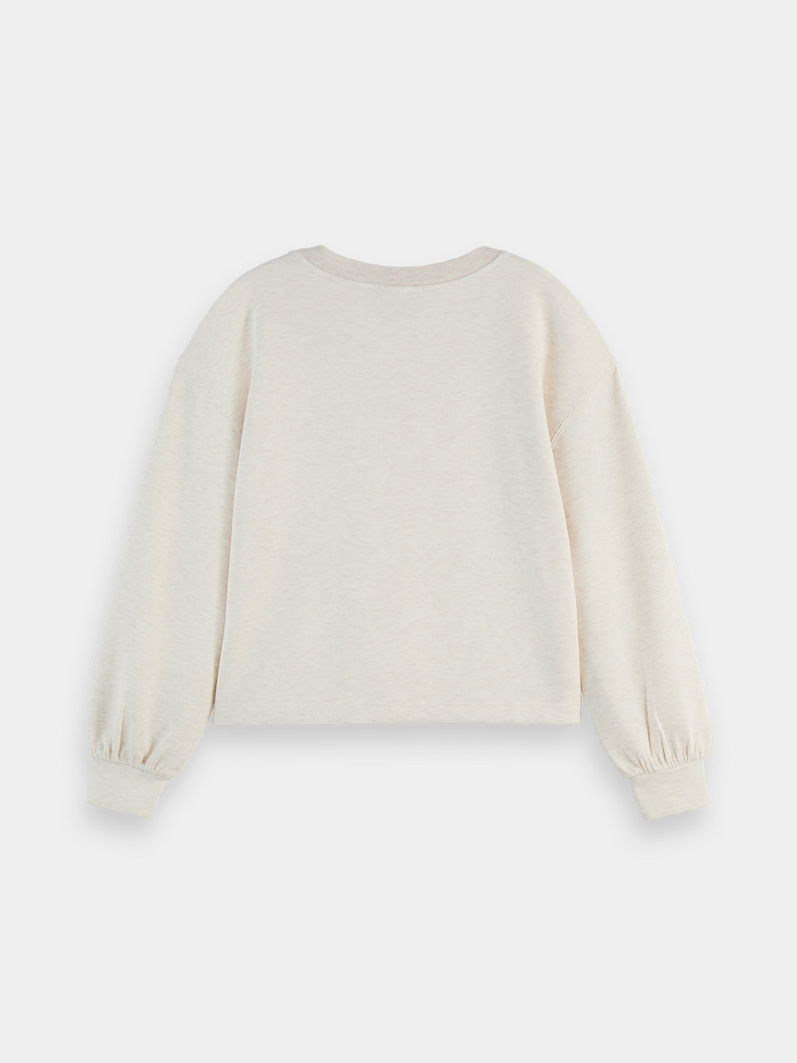 V-neck modal sweatshirt