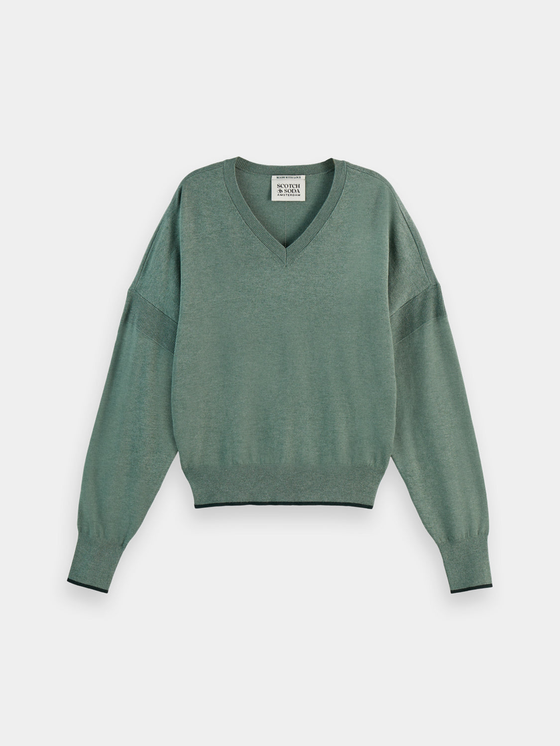 V-neck relaxed pullover