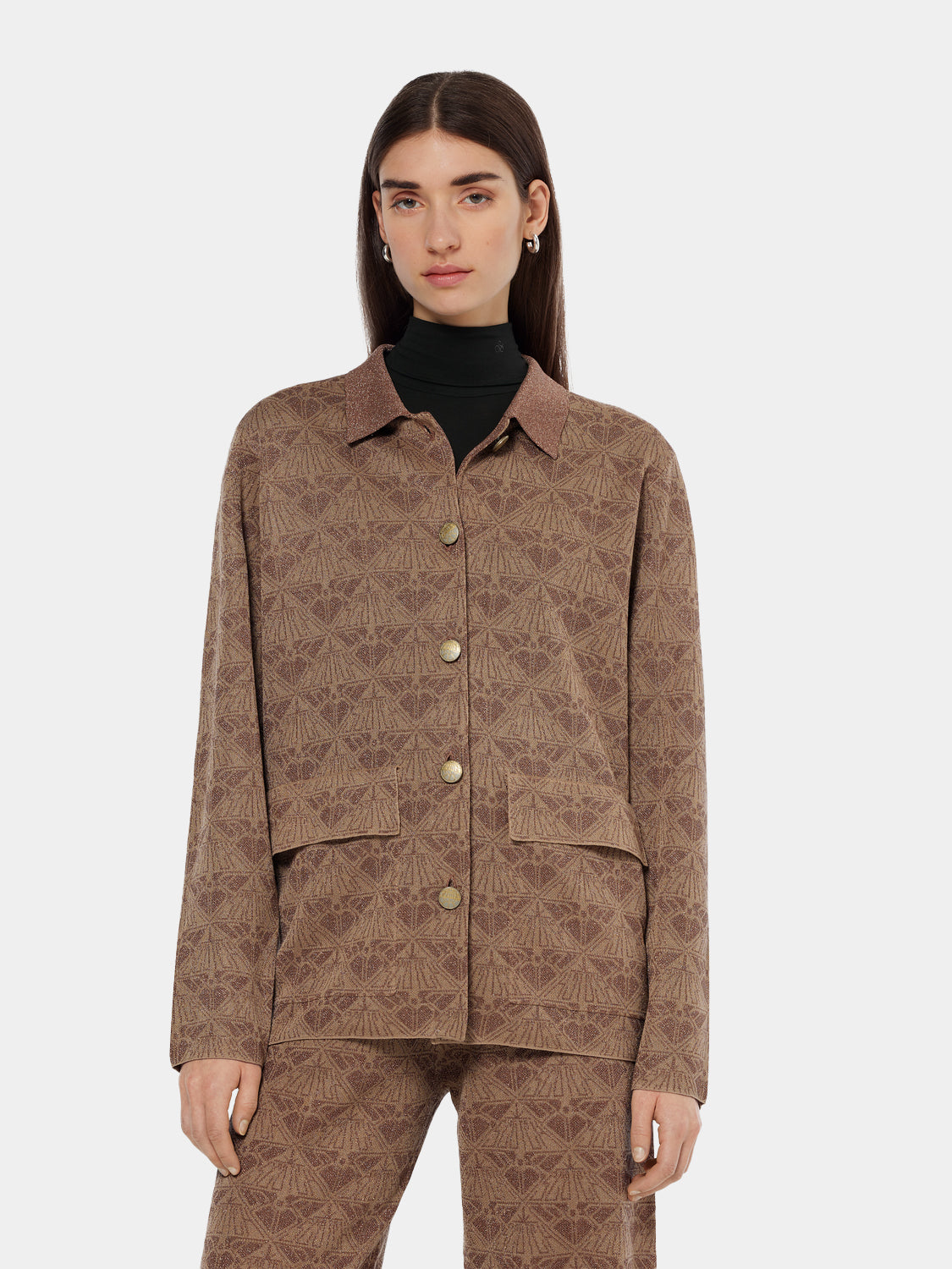 Monogram jacquard jacket - Scotch & Soda NZ