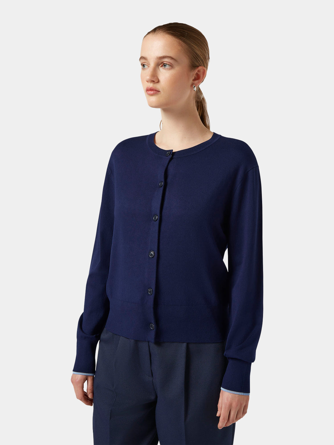 Crewneck cardigan