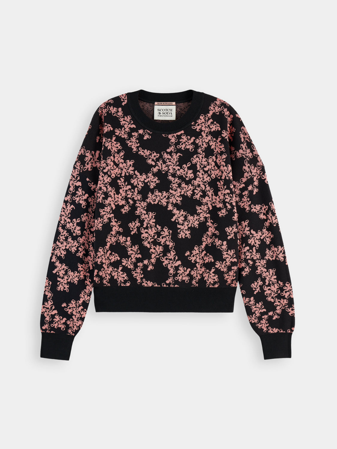 Jacquard printed pullover