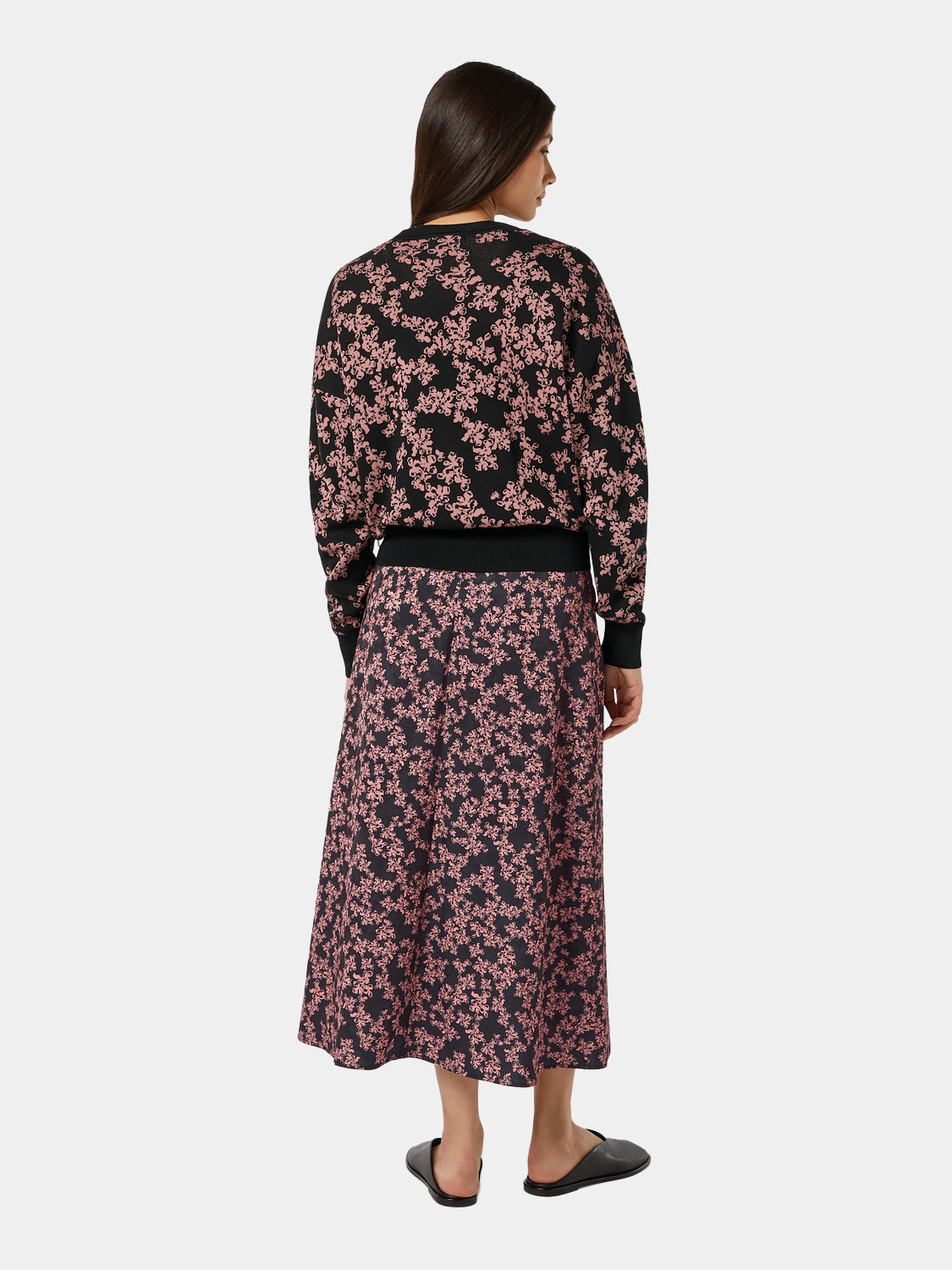 Jacquard printed pullover