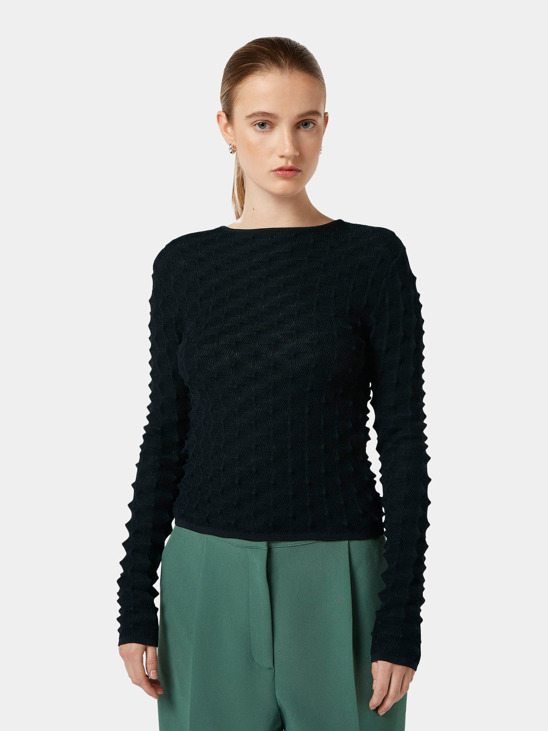 Textured pullover