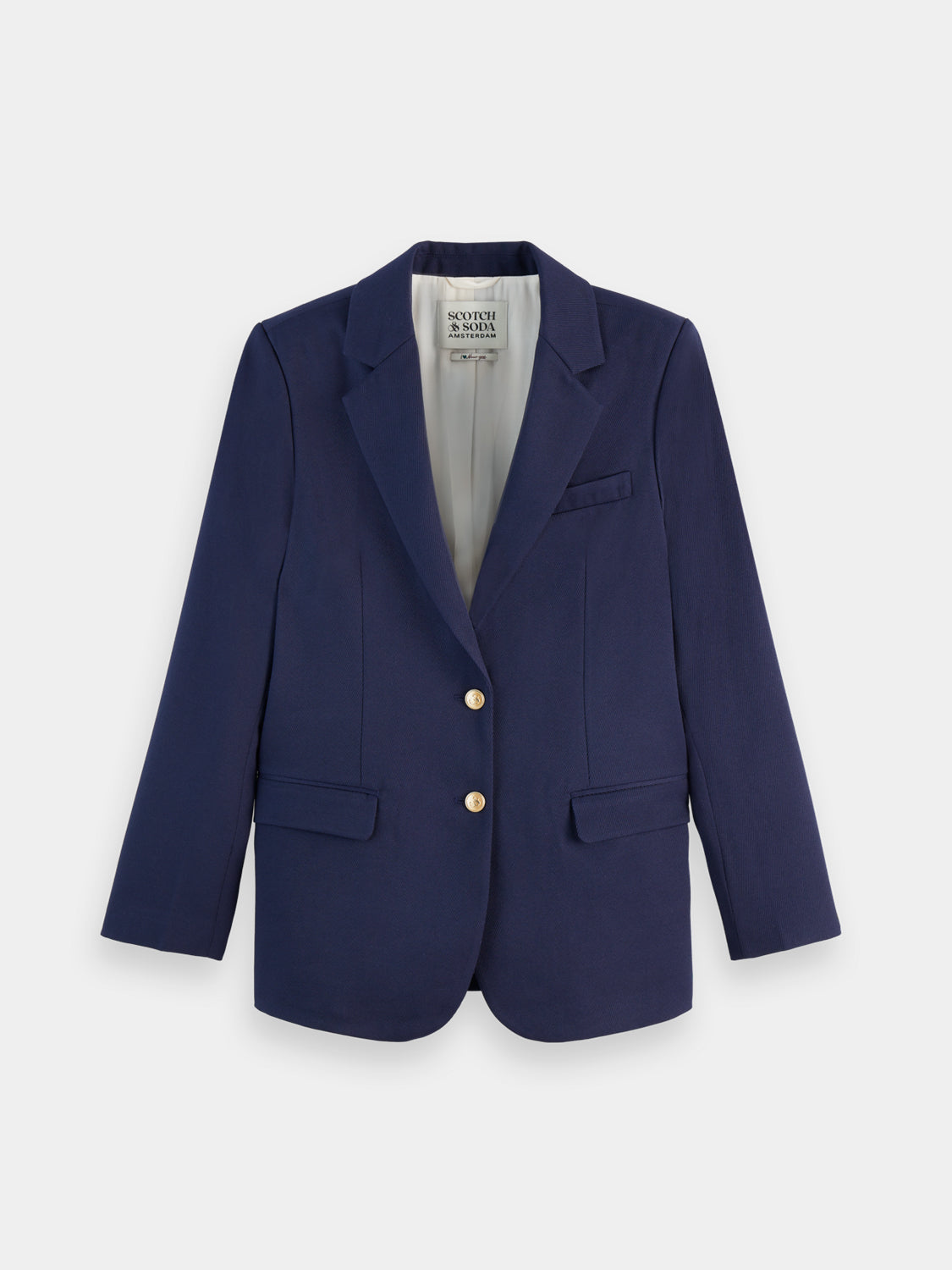 Boyfriend gabardine blazer - Scotch & Soda NZ