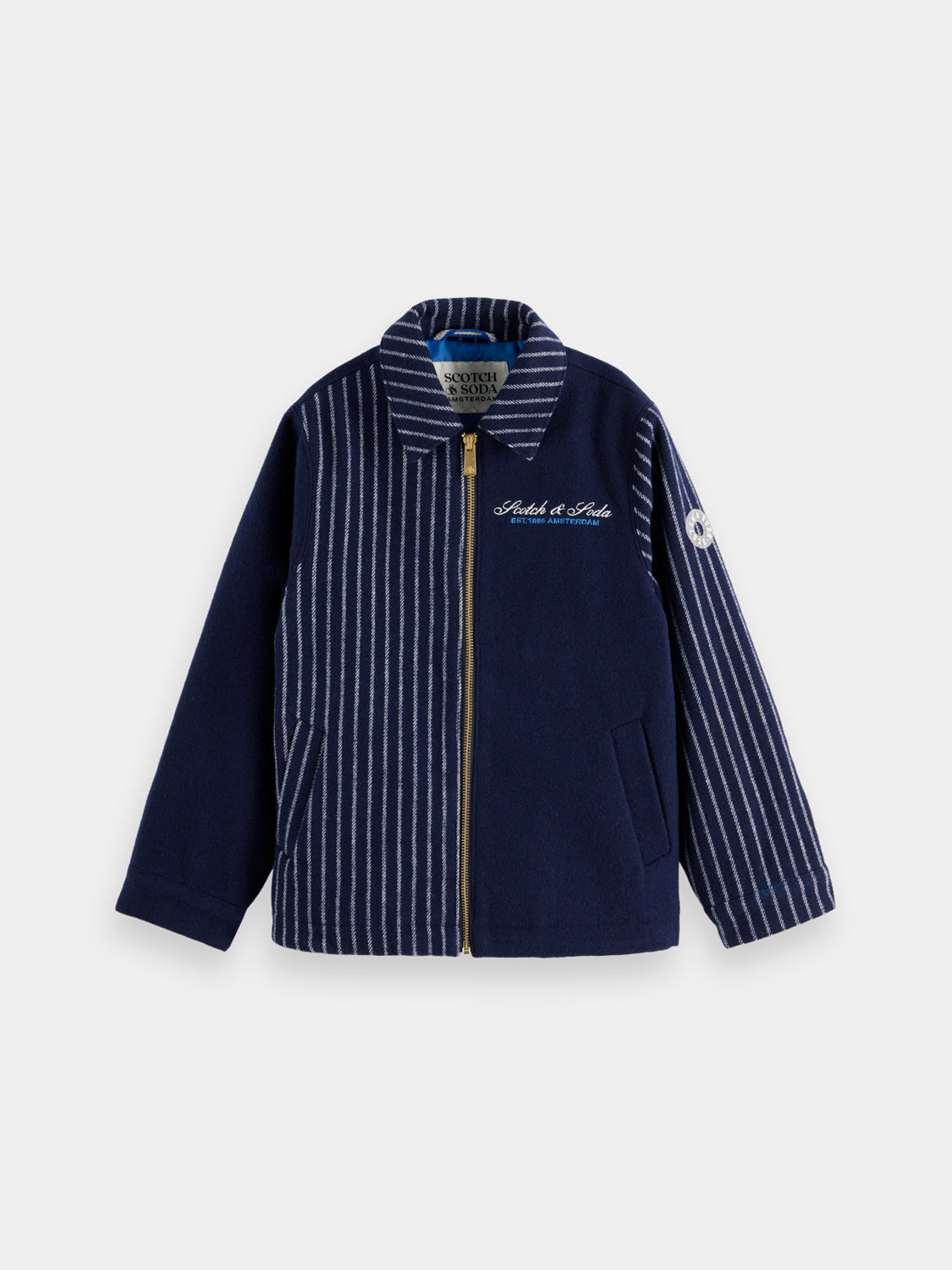 Kids - Coach zip jacket - Scotch & Soda NZ