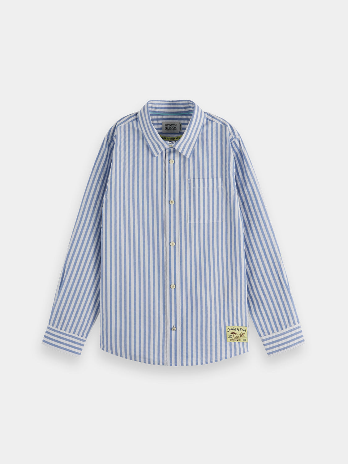 Kids - Seersucker shirt - Scotch & Soda NZ