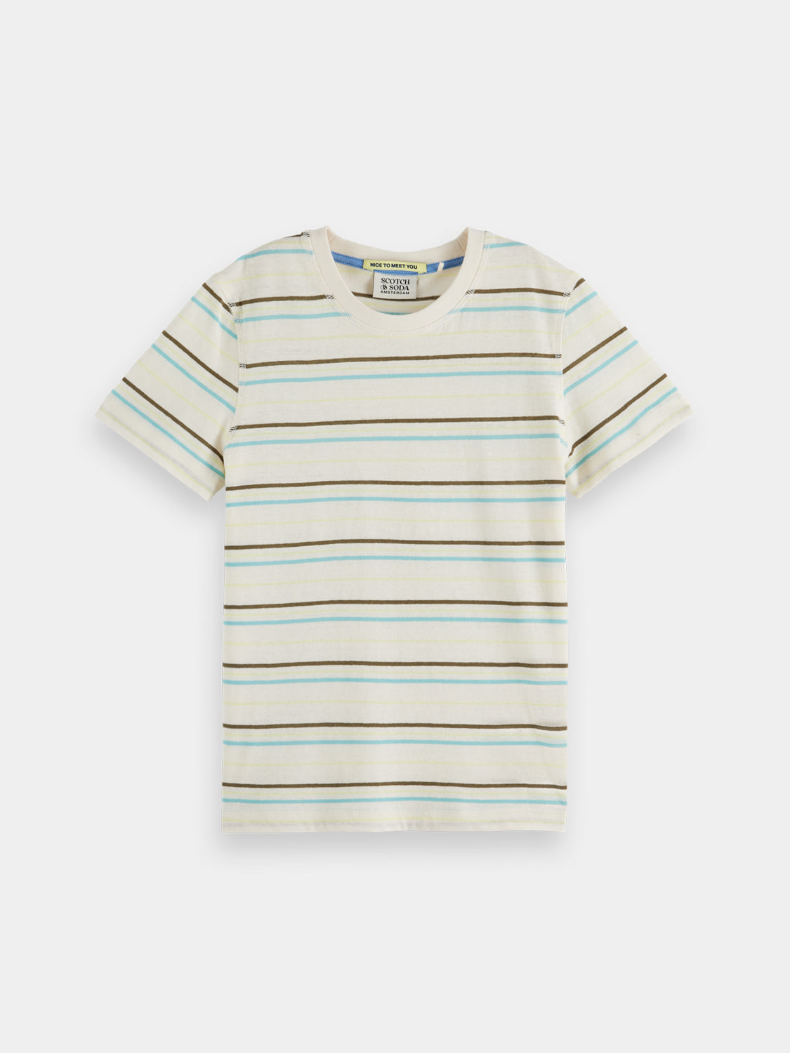 Kids - Yarn-dyed t-shirt - Scotch & Soda NZ