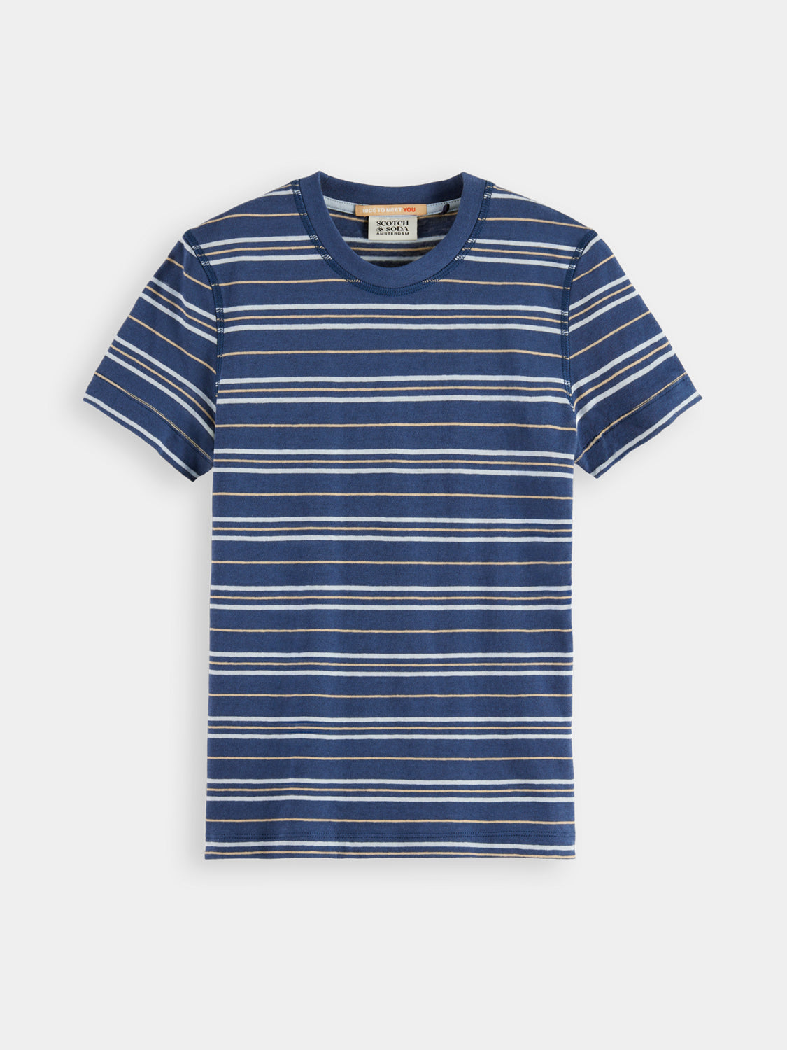 Kids - Yarn-dyed t-shirt - Scotch & Soda NZ