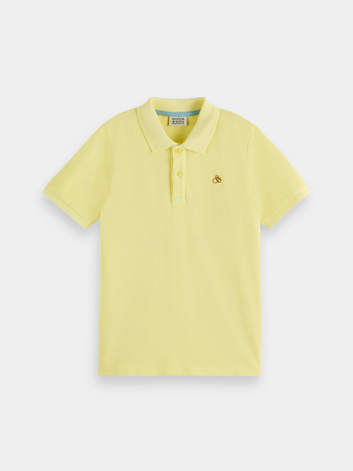Kids - Garment-dyed pique polo - Scotch & Soda NZ
