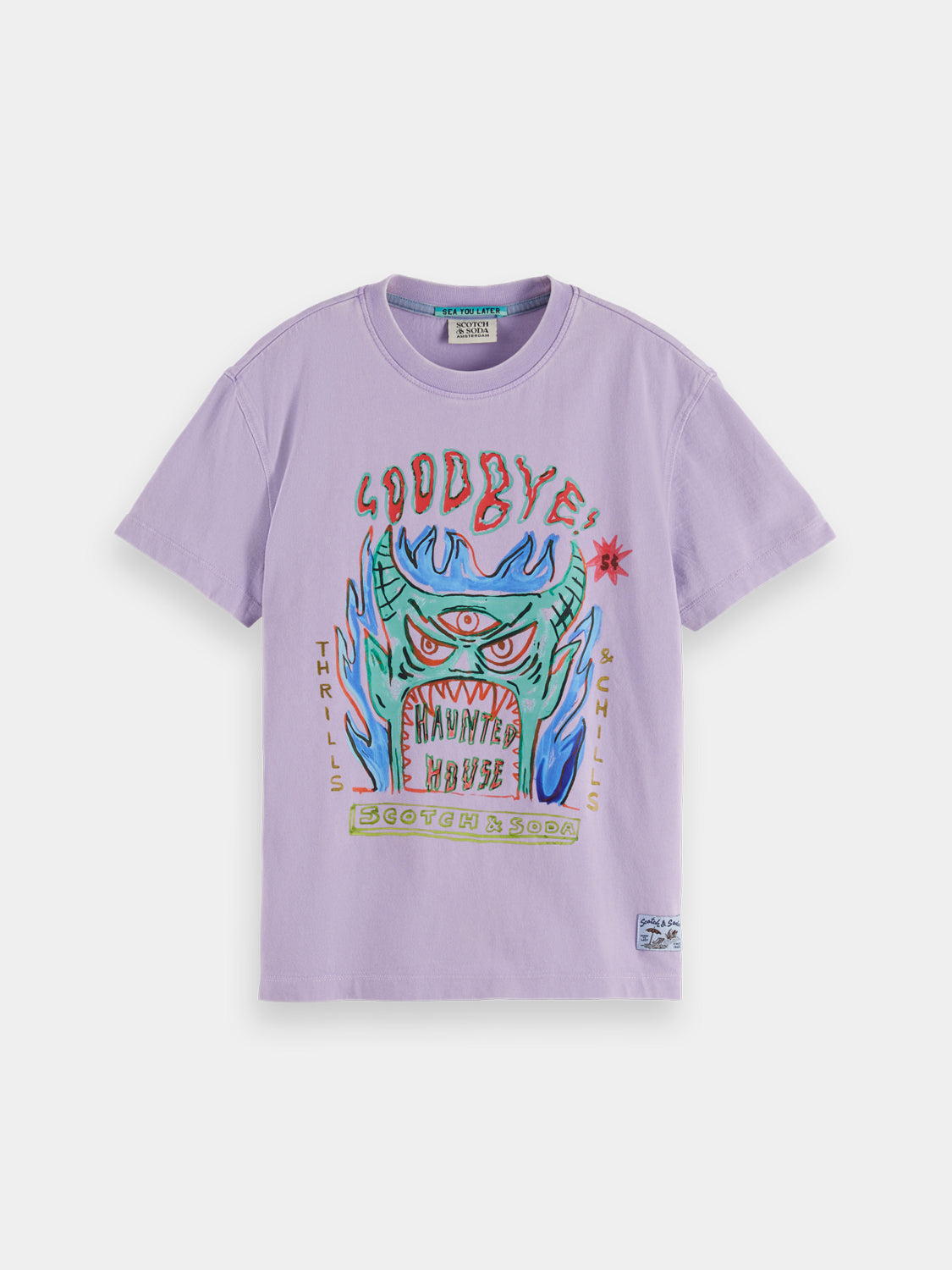 Kids - Skate-fit artwork t-shirt - Scotch & Soda NZ