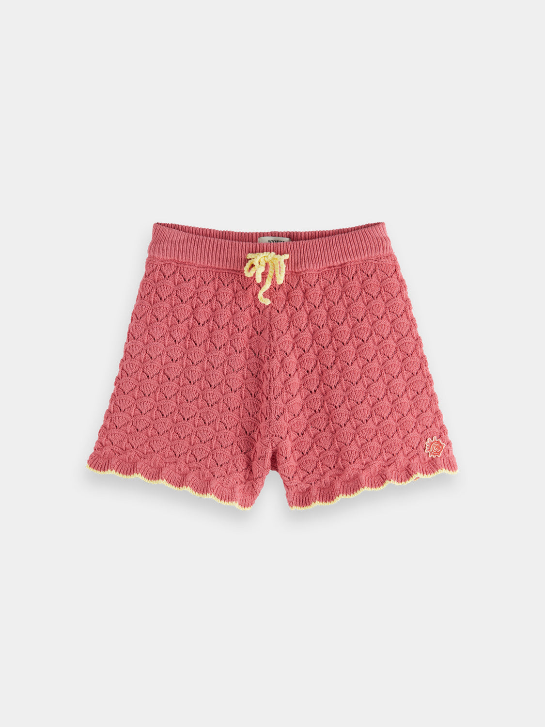 Kids - Scalloped knitted shorts - Scotch & Soda NZ
