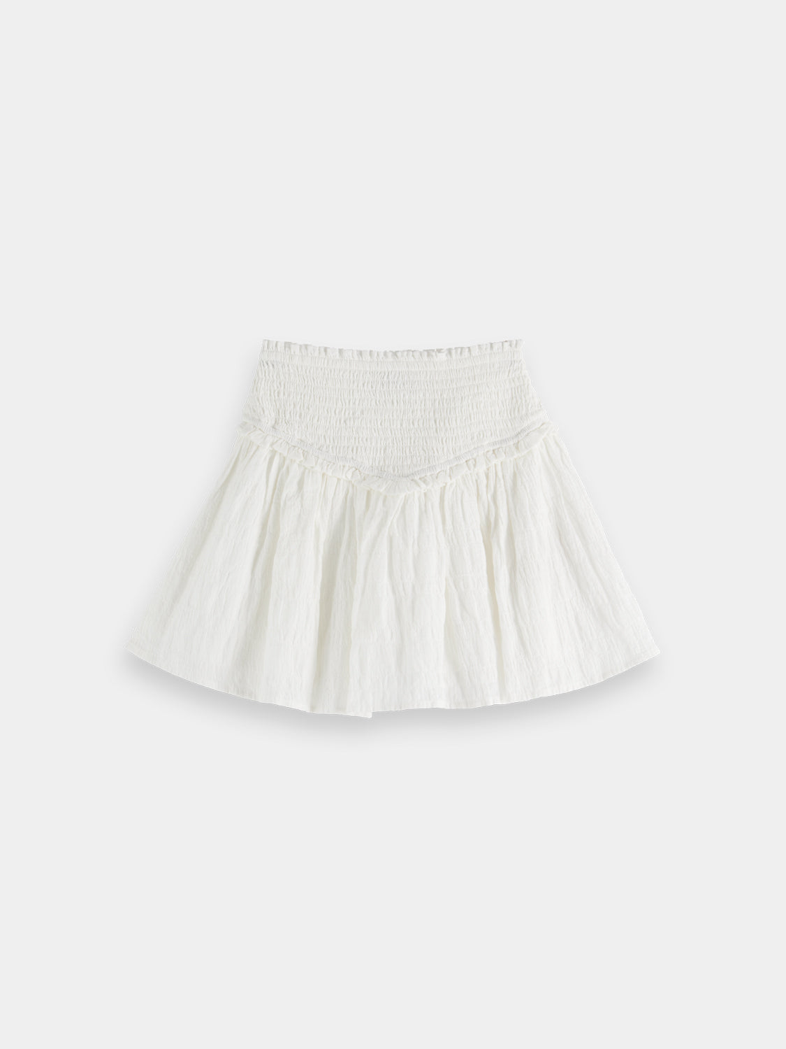 Kids - Textured smocked skirt - Scotch & Soda NZ