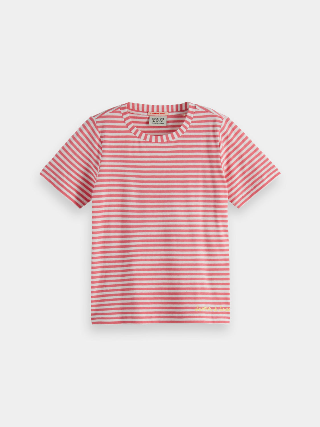 Kids - Yarn-dyed t-shirt - Scotch & Soda NZ