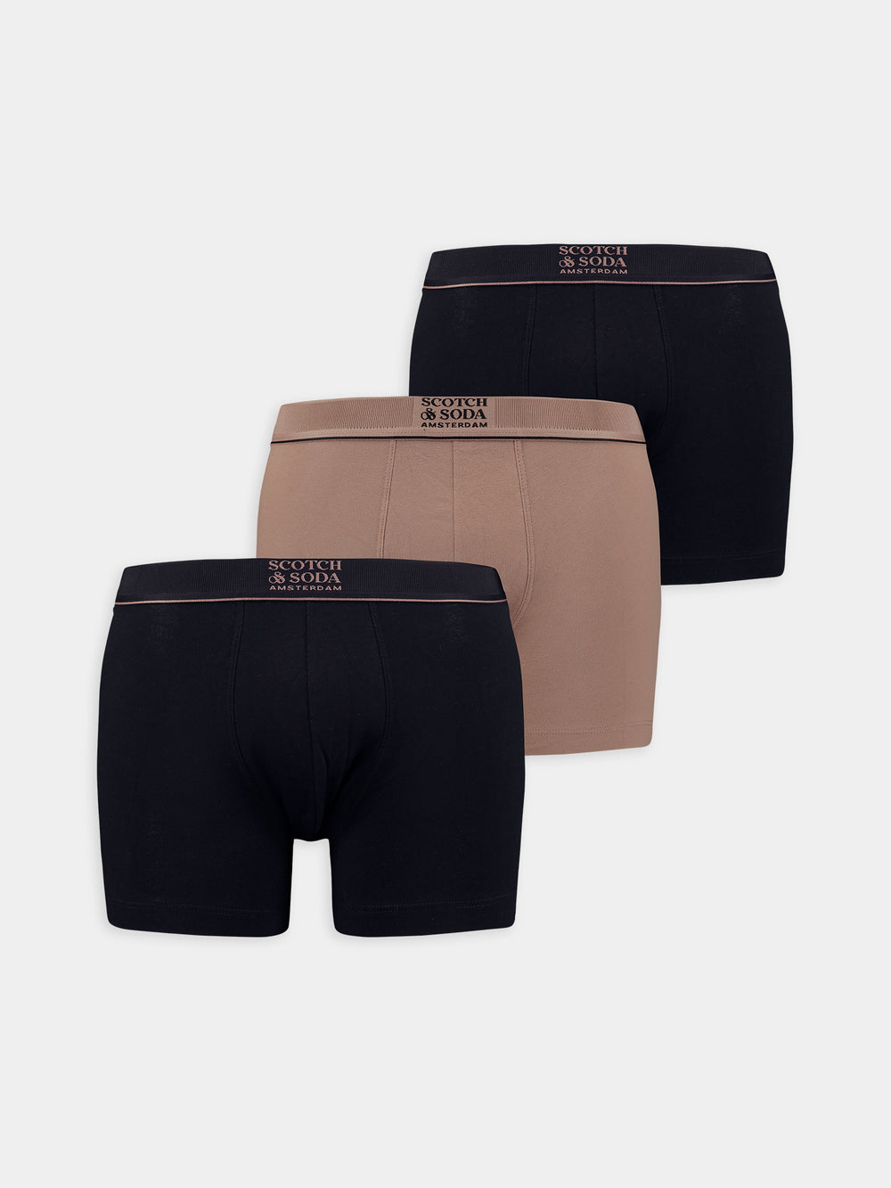 Stacked Logo Boxer Briefs 3 pack - Scotch & Soda NZ